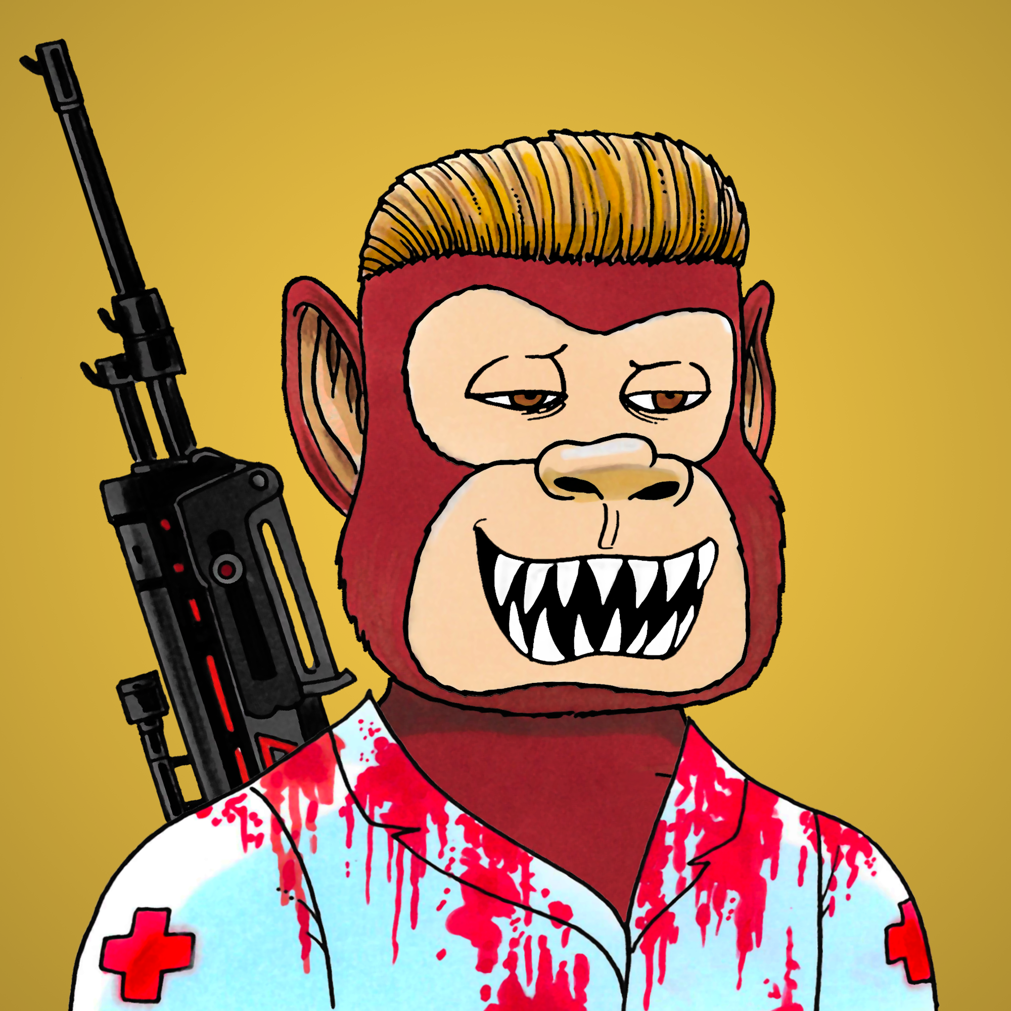 George Trosley - Jungle Freaks - Jungle Freak 4470 - NFT # 4470