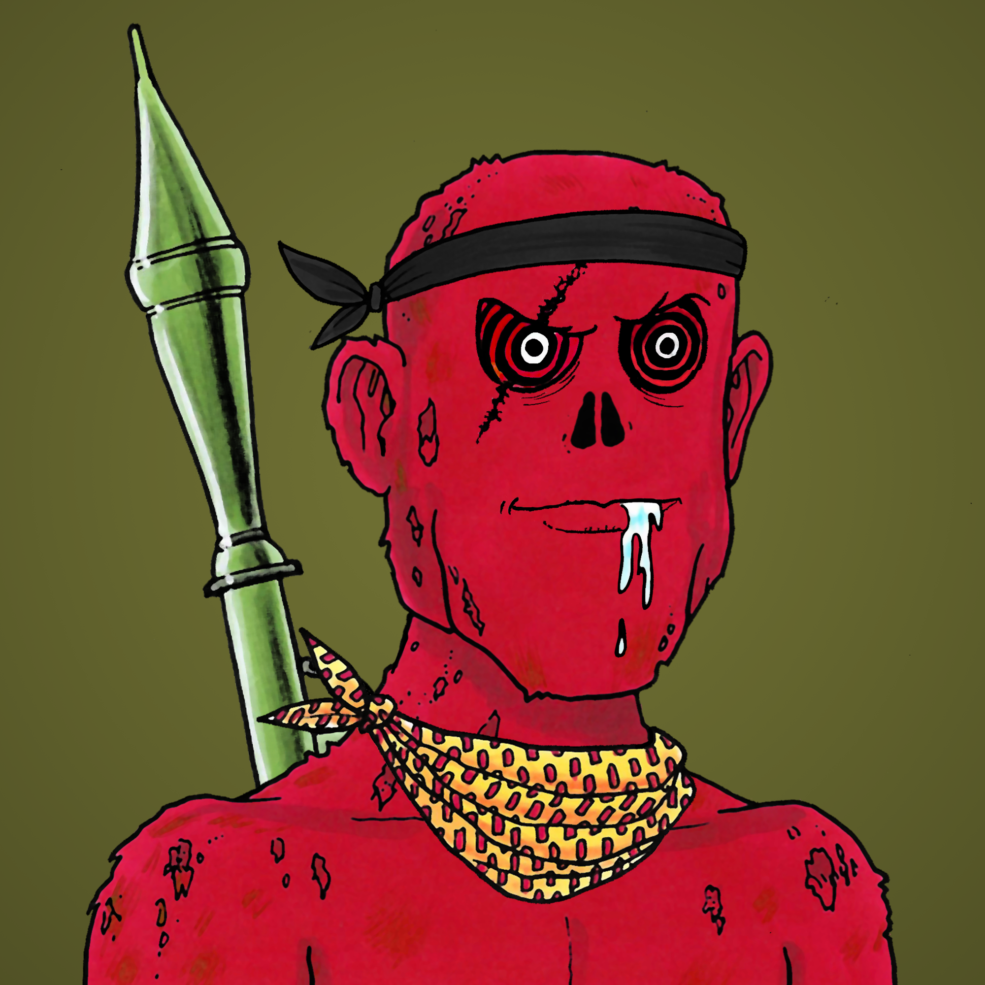 George Trosley - Jungle Freaks - Jungle Freak 4480 - NFT # 4480