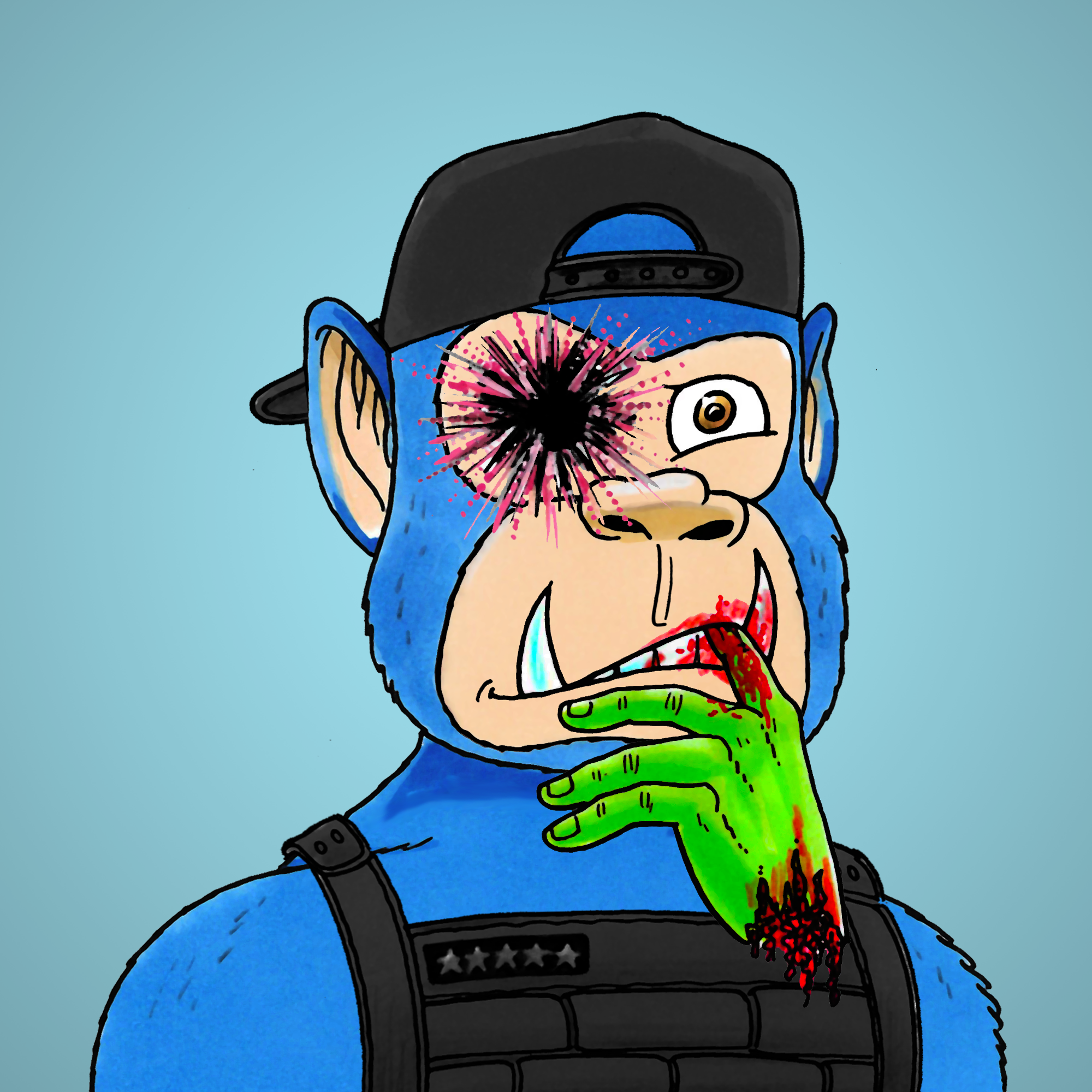 George Trosley - Jungle Freaks - Jungle Freak 4485 - NFT # 4485