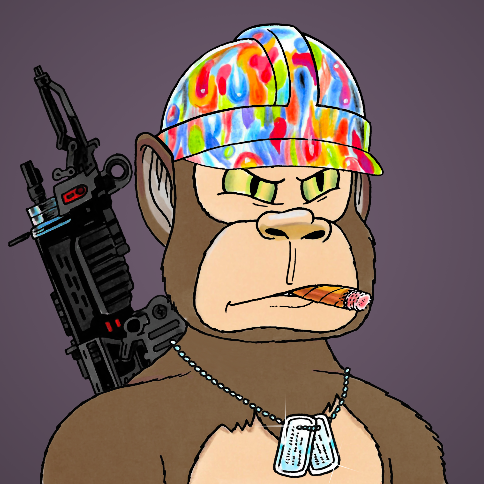 George Trosley - Jungle Freaks - Jungle Freak 4487 - NFT # 4487