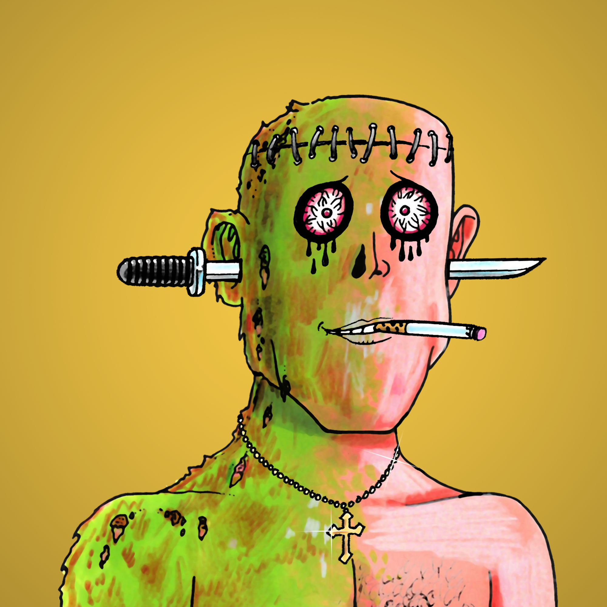 George Trosley - Jungle Freaks - Jungle Freak 4493 - NFT # 4493