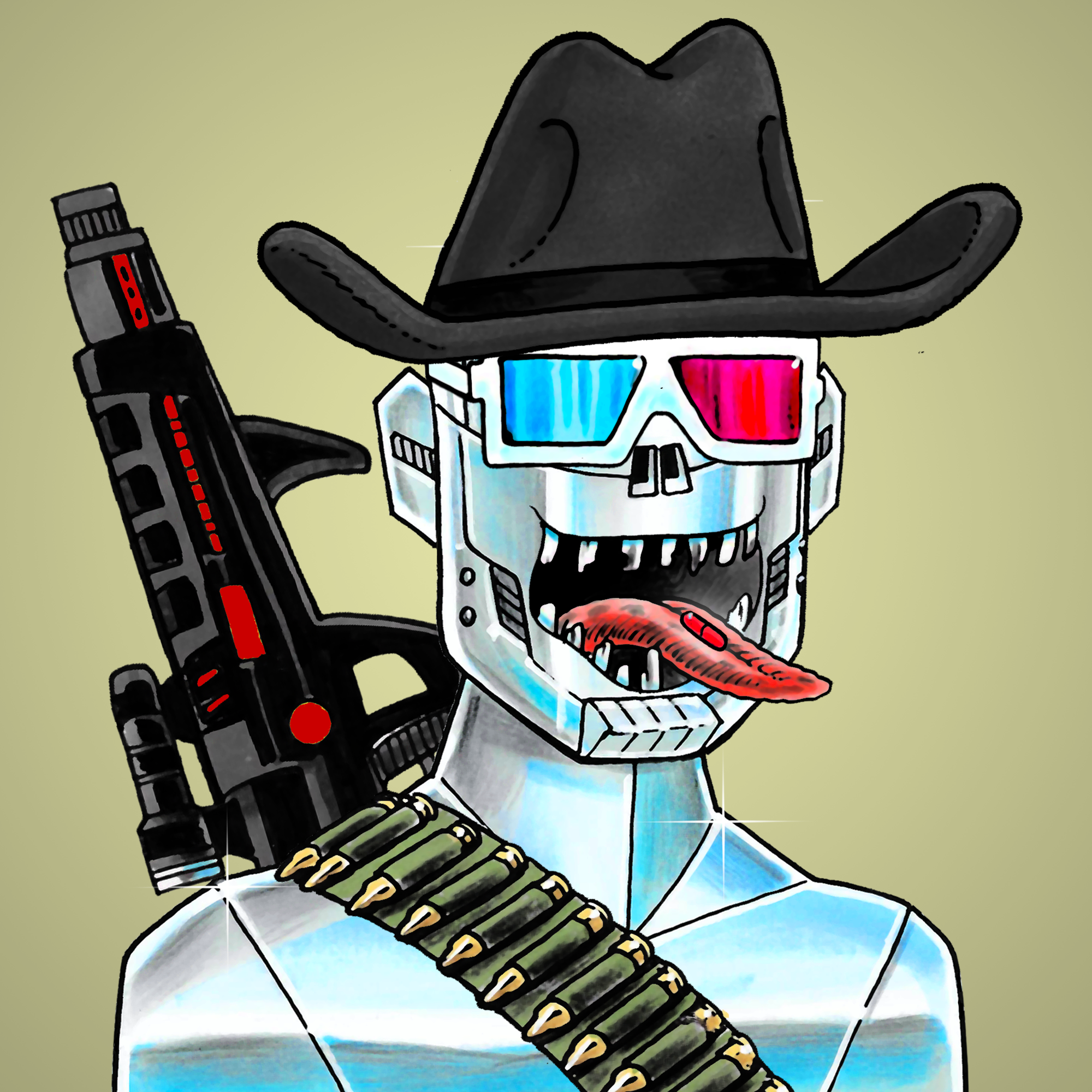 George Trosley - Jungle Freaks - Jungle Freak 4496 - NFT # 4496