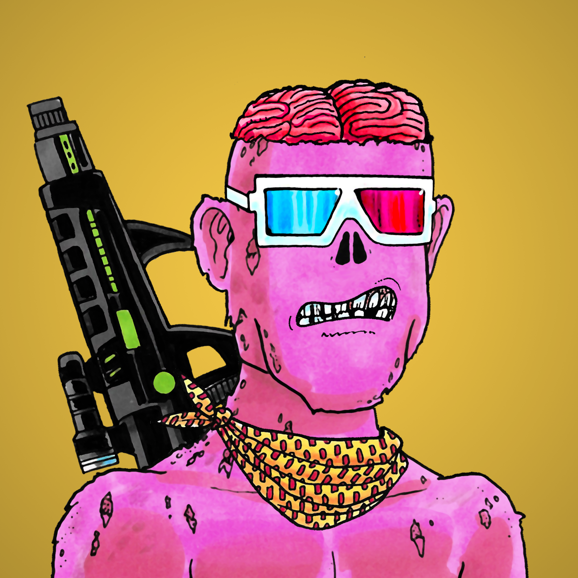 George Trosley - Jungle Freaks - Jungle Freak 4504 - NFT # 4504