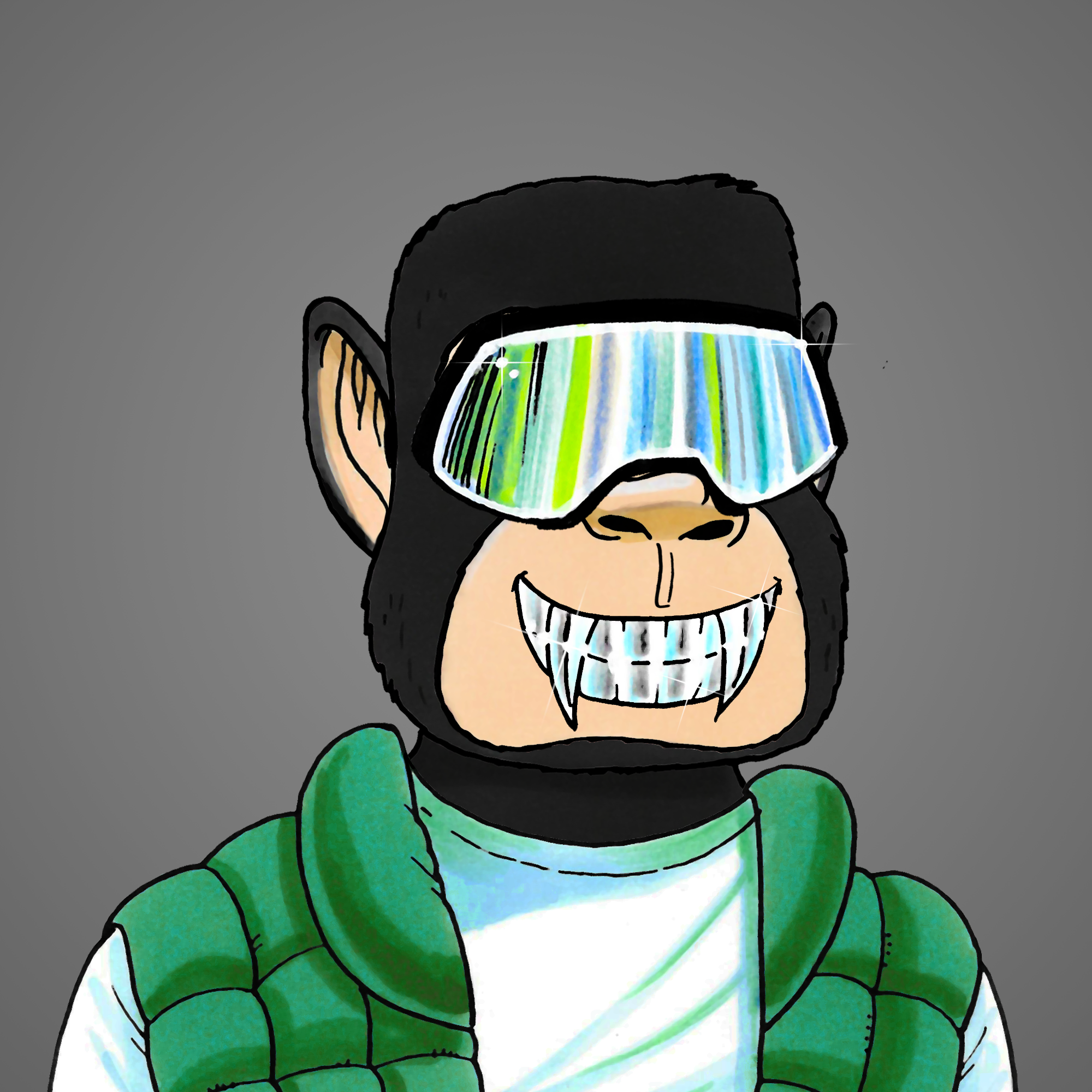 George Trosley - Jungle Freaks - Jungle Freak 4555 - NFT # 4555