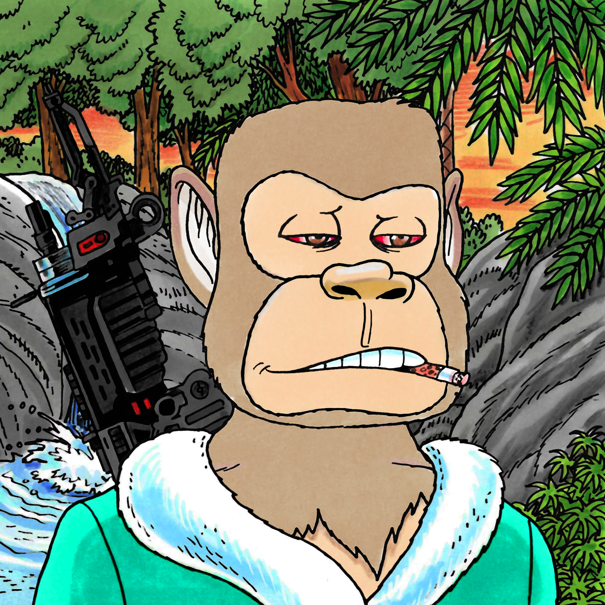 George Trosley - Jungle Freaks - Jungle Freak 456 - NFT # 456