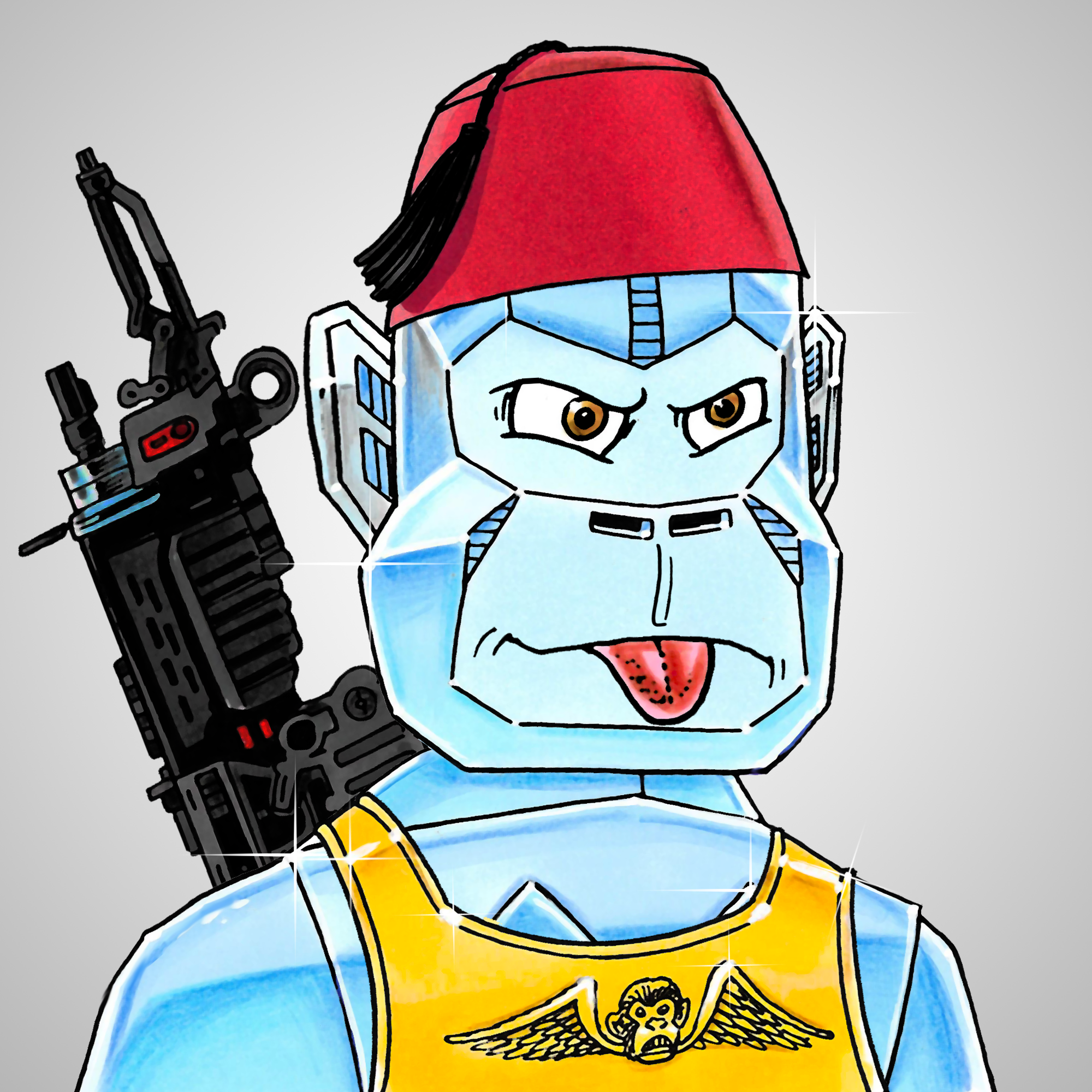 George Trosley - Jungle Freaks - Jungle Freak 4568 - NFT # 4568