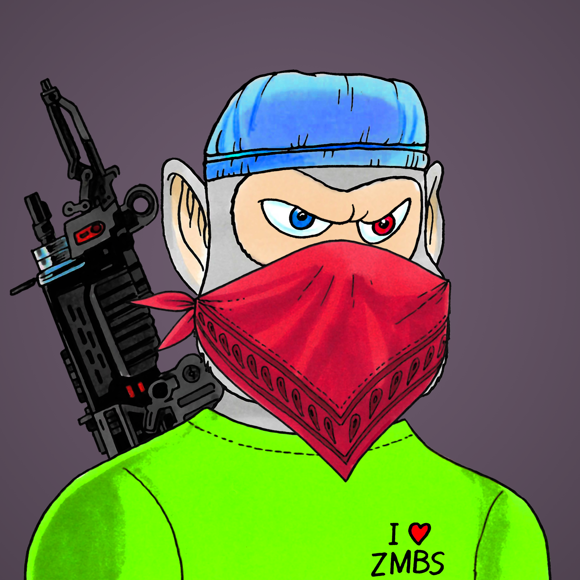 George Trosley - Jungle Freaks - Jungle Freak 4583 - NFT # 4583