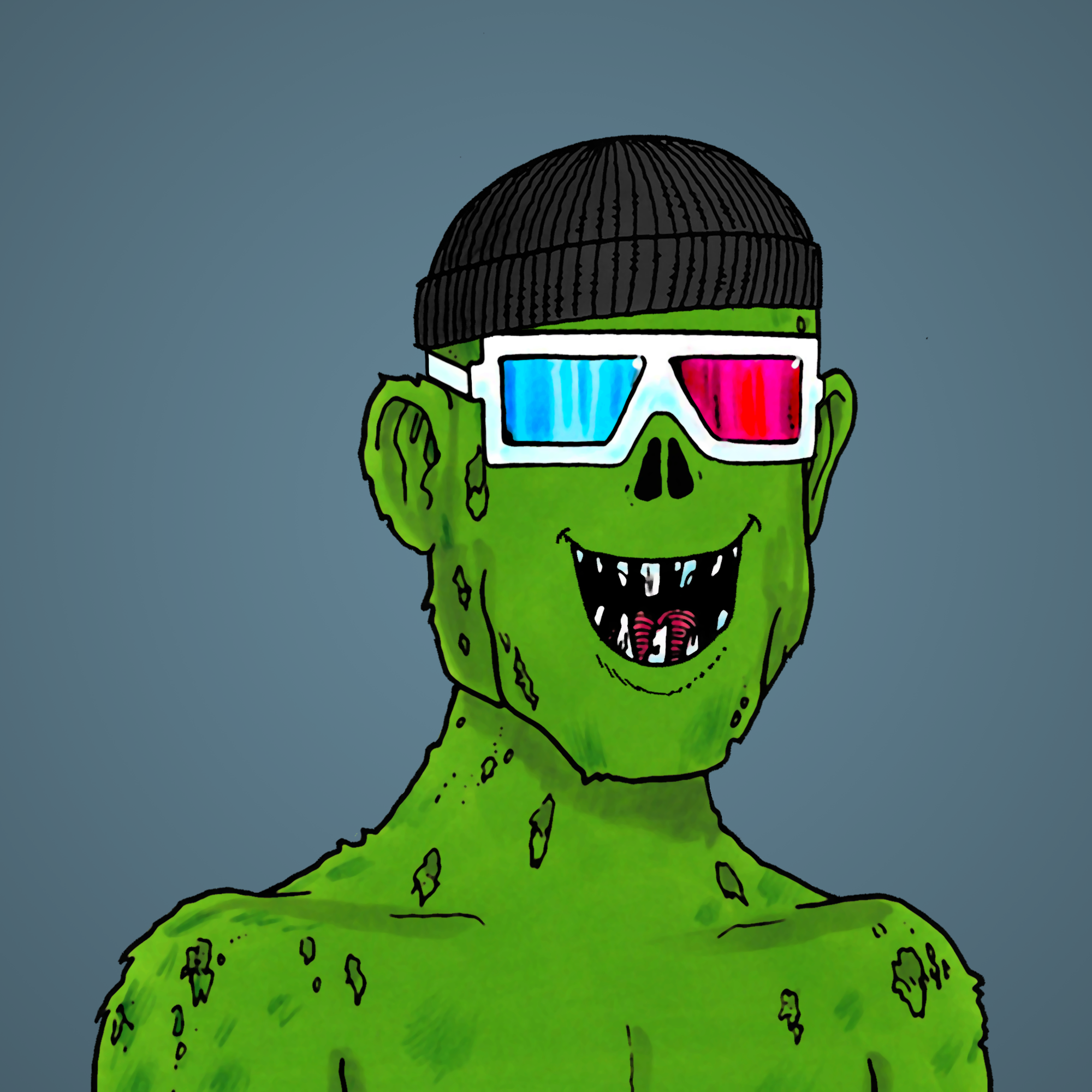 George Trosley - Jungle Freaks - Jungle Freak 4605 - NFT # 4605