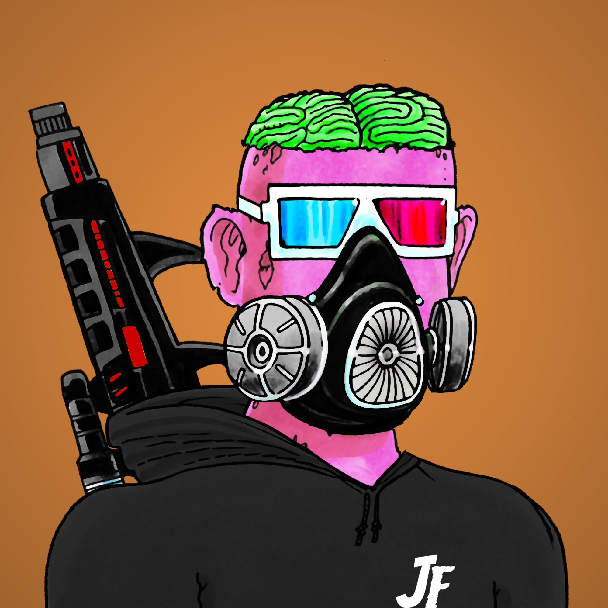 George Trosley - Jungle Freaks - Jungle Freak 4606 - NFT # 4606