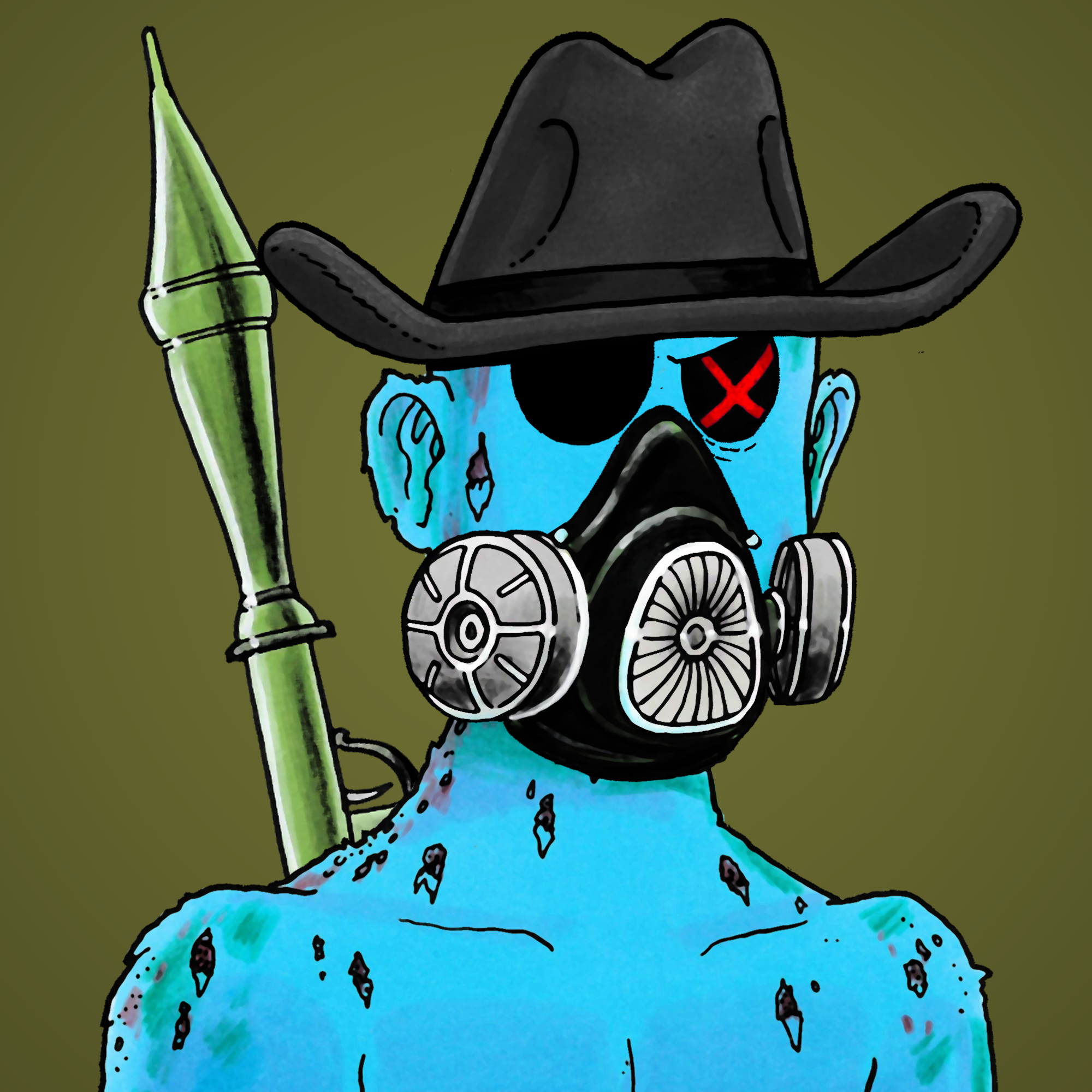 George Trosley - Jungle Freaks - Jungle Freak 4607 - NFT # 4607