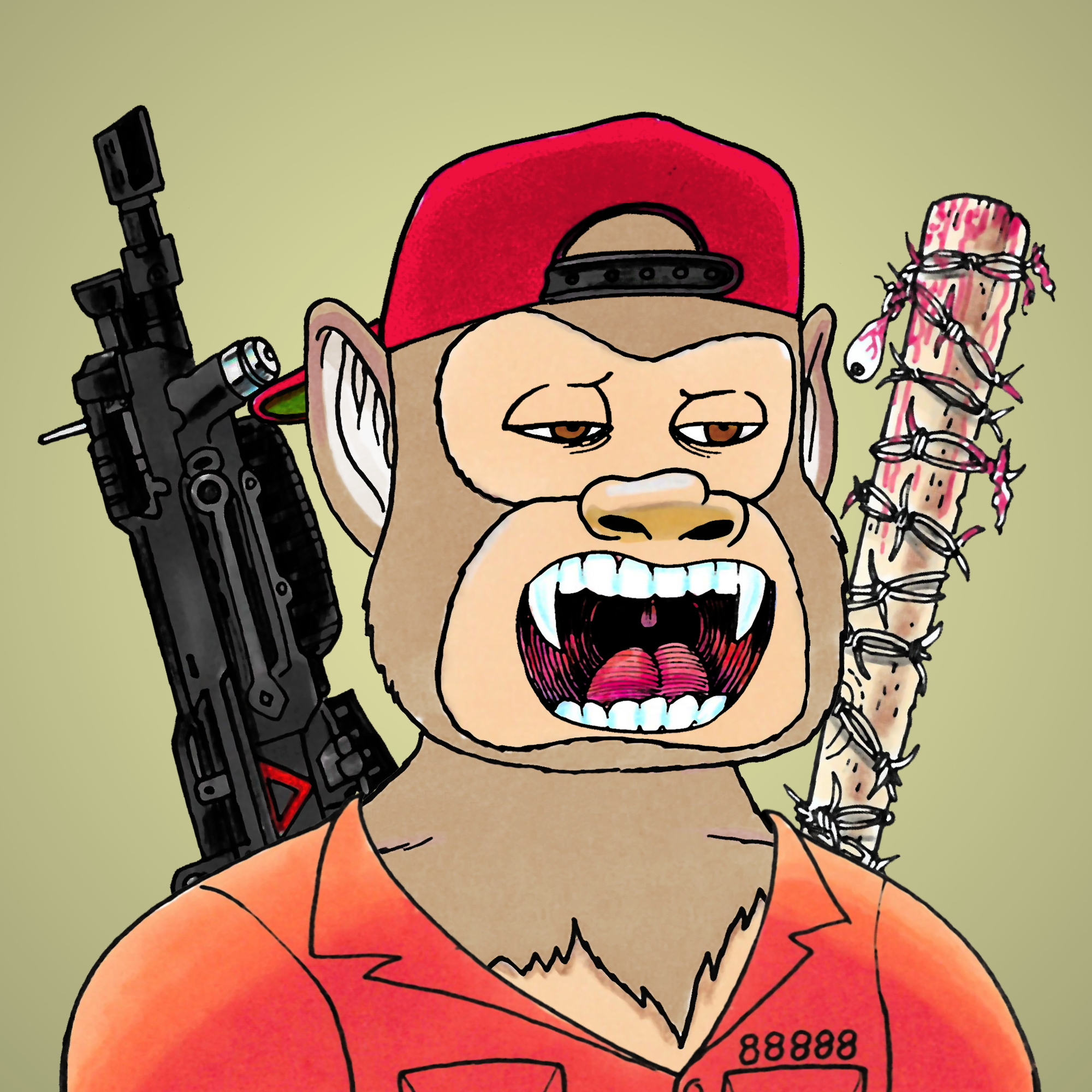 George Trosley - Jungle Freaks - Jungle Freak 4627 - NFT # 4627