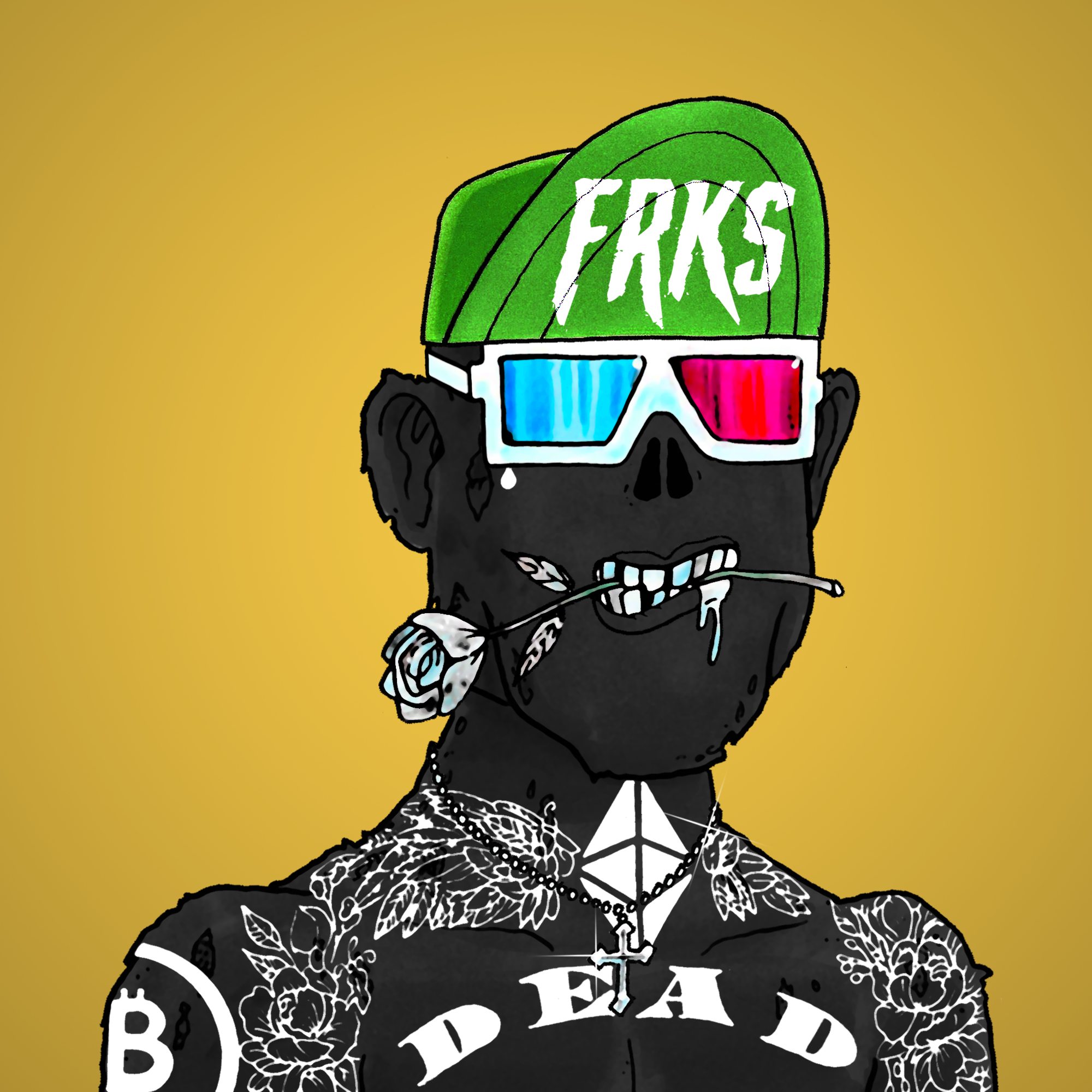 George Trosley - Jungle Freaks - Jungle Freak 4640 - NFT # 4640