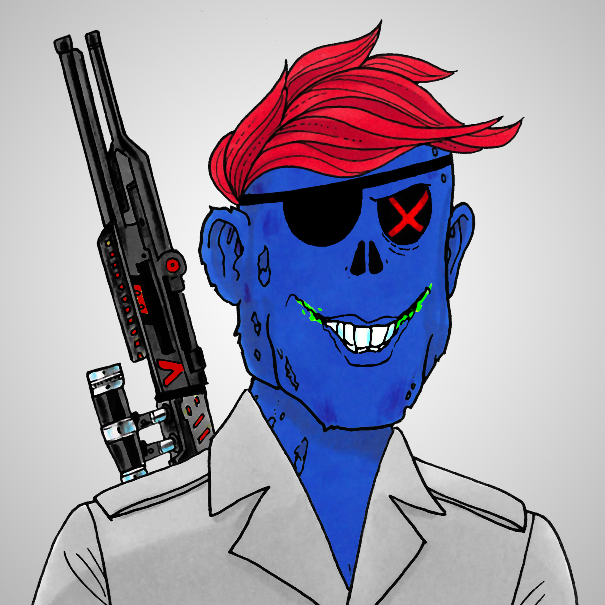 George Trosley - Jungle Freaks - Jungle Freak 4643 - NFT # 4643