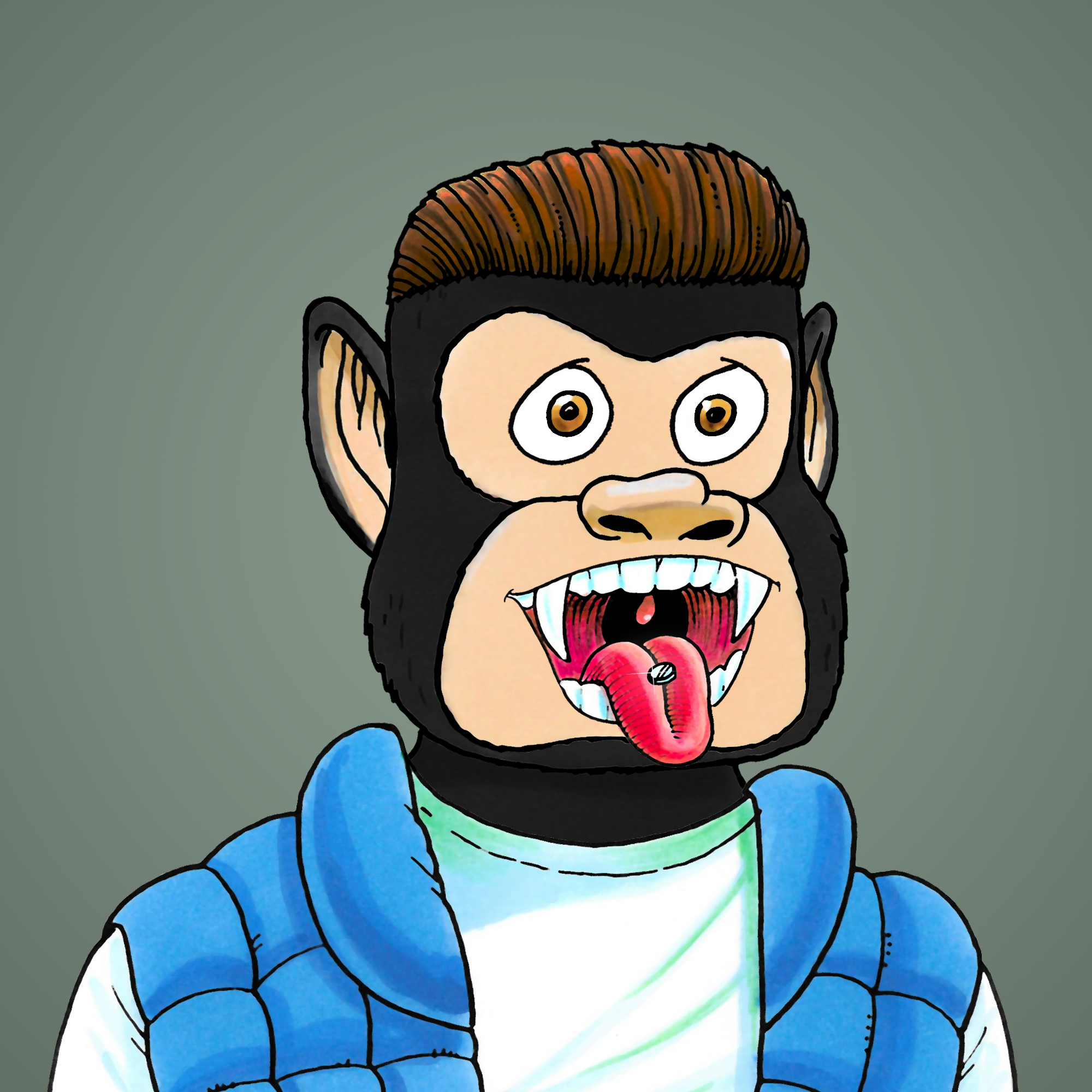 George Trosley - Jungle Freaks - Jungle Freak 4645 - NFT # 4645