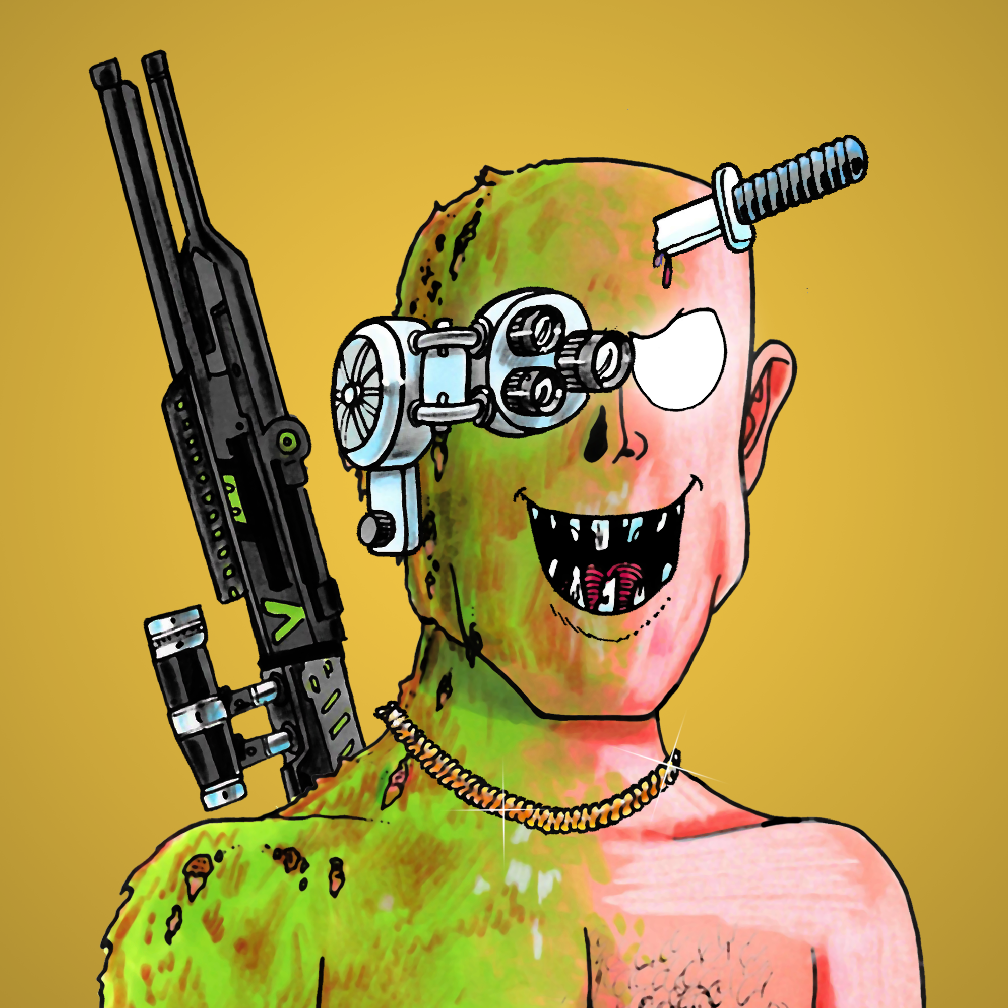 George Trosley - Jungle Freaks - Jungle Freak 4673 - NFT # 4673