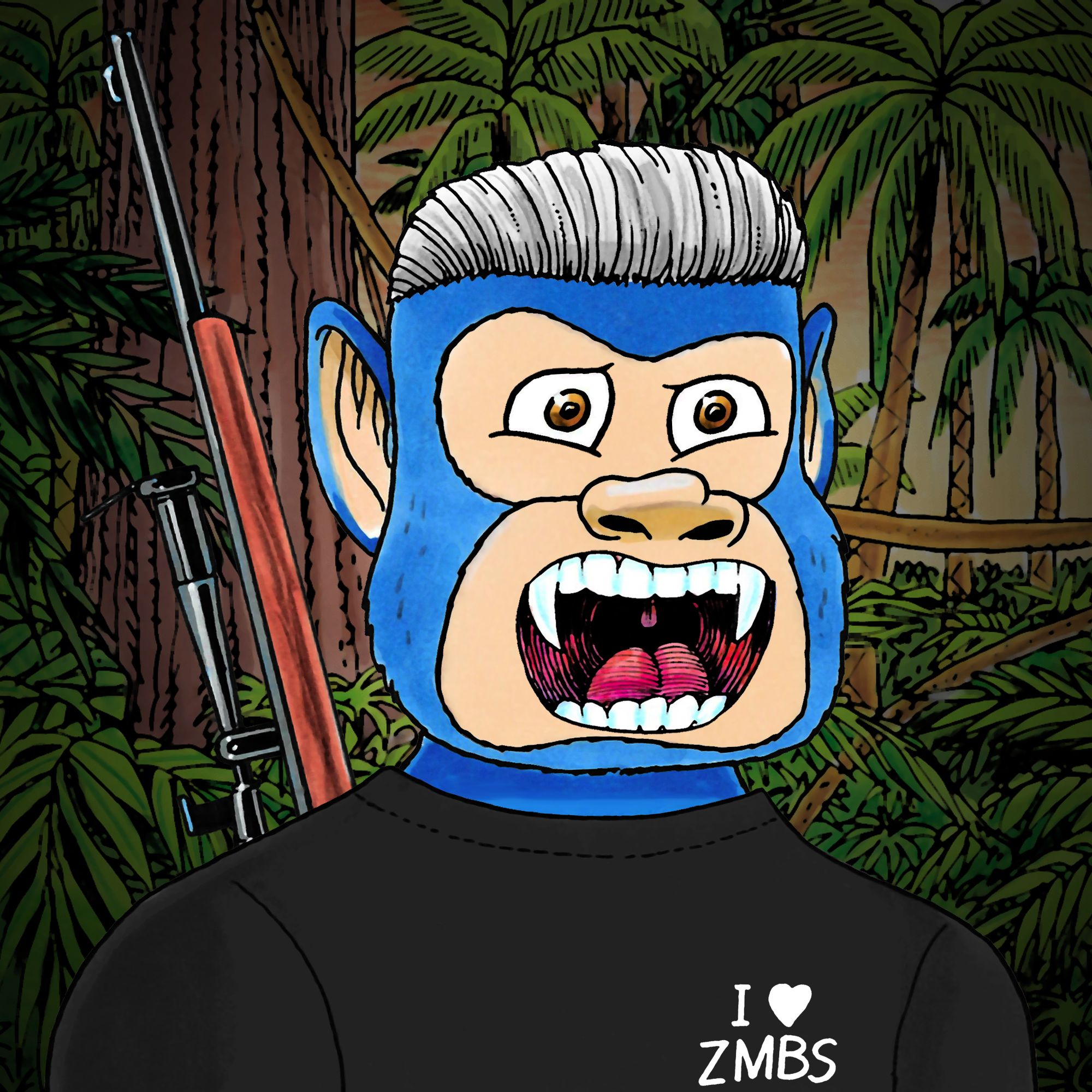 George Trosley - Jungle Freaks - Jungle Freak 4674 - NFT # 4674