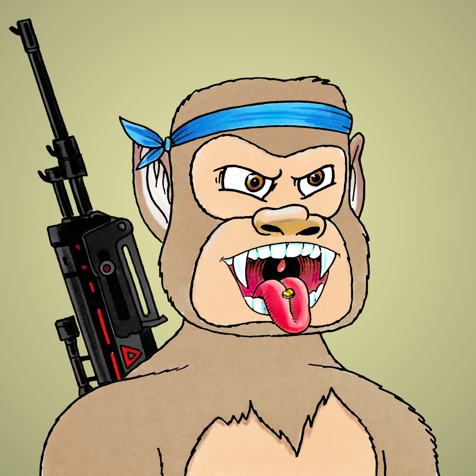 George Trosley - Jungle Freaks - Jungle Freak 470 - NFT # 470