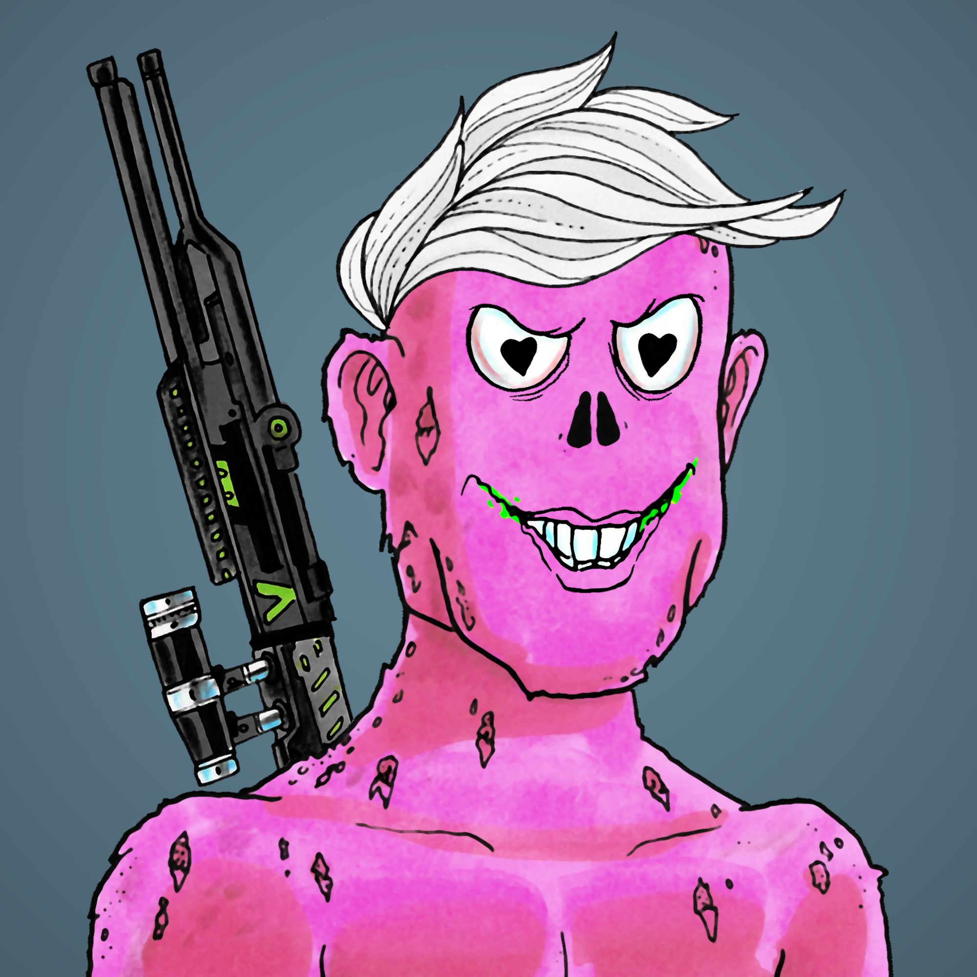 George Trosley - Jungle Freaks - Jungle Freak 4708 - NFT # 4708