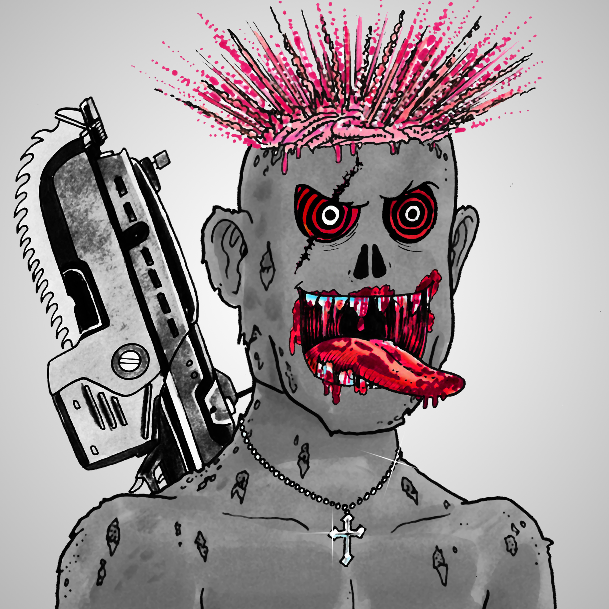 George Trosley - Jungle Freaks - Jungle Freak 4711 - NFT # 4711