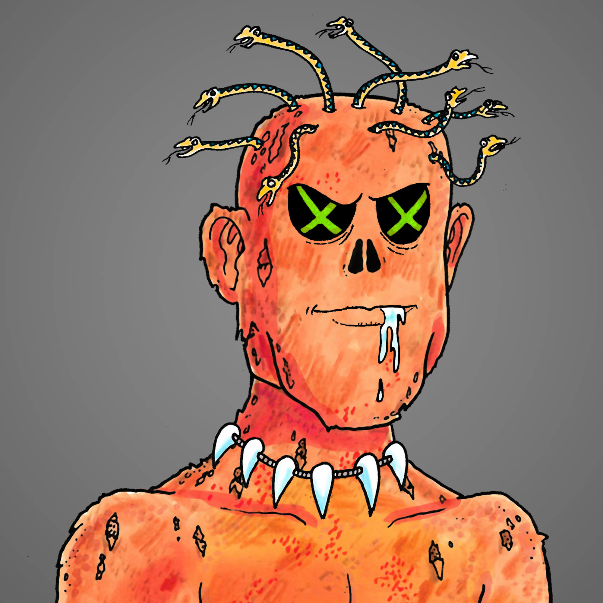 George Trosley - Jungle Freaks - Jungle Freak 4712 - NFT # 4712