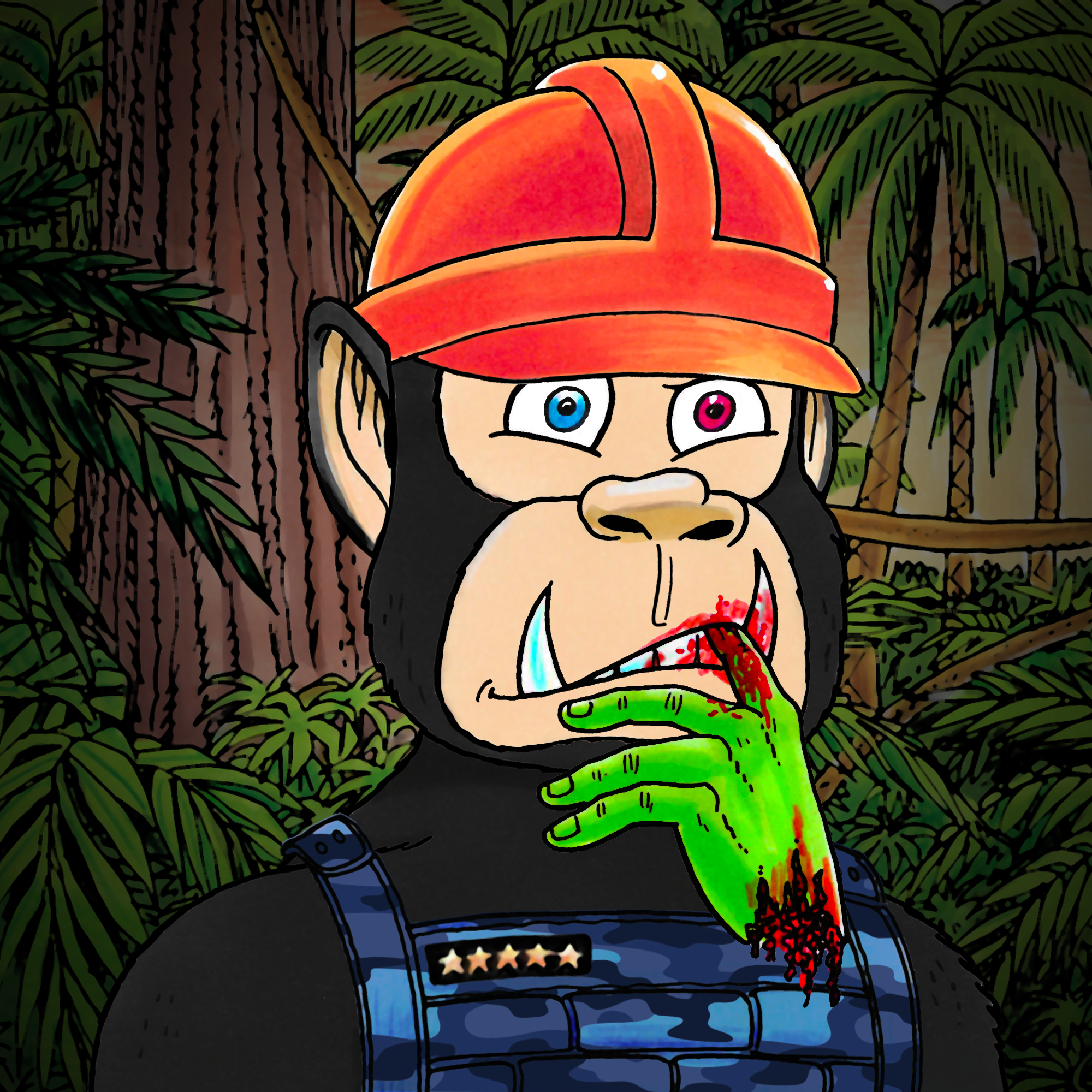 George Trosley - Jungle Freaks - Jungle Freak 4747 - NFT # 4747