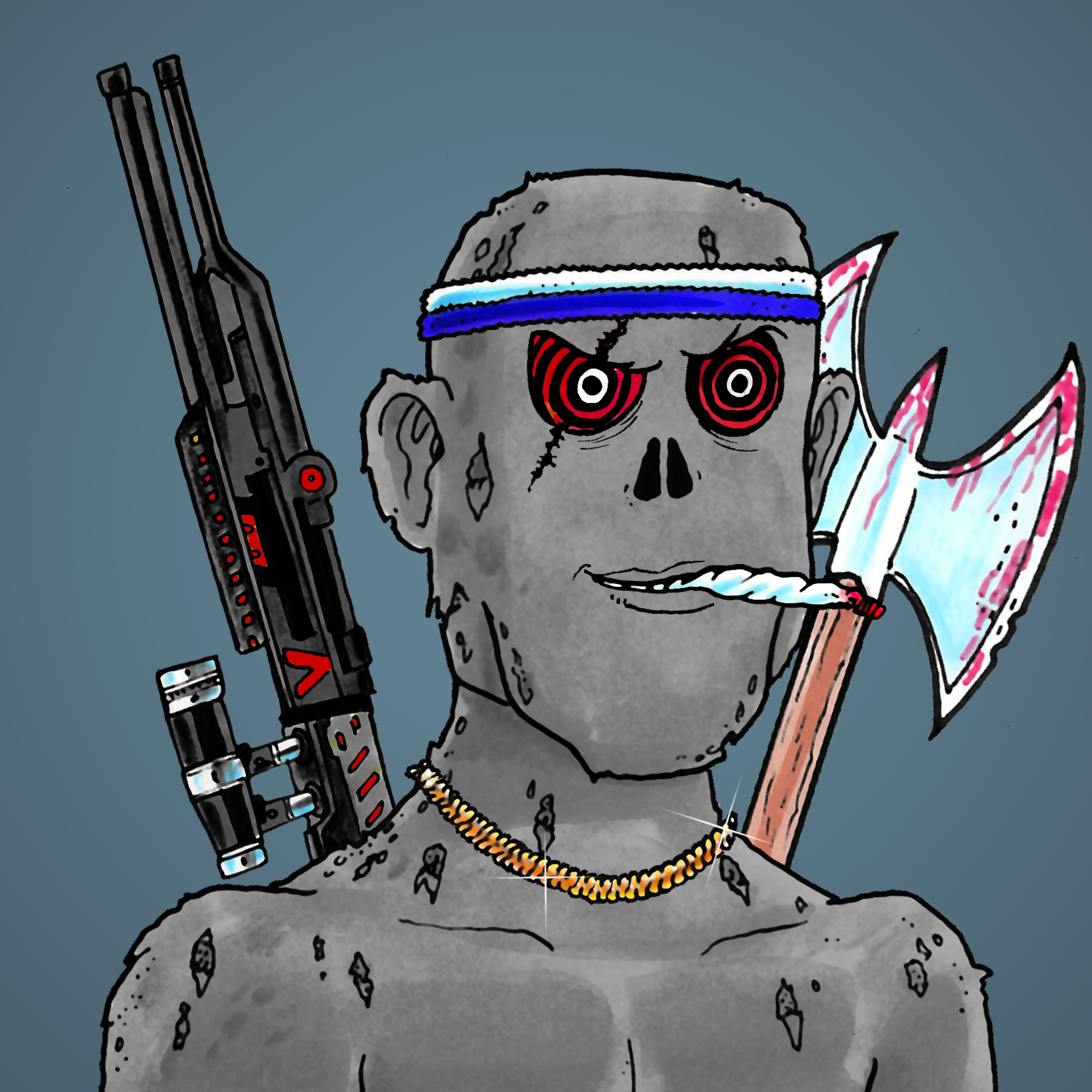 George Trosley - Jungle Freaks - Jungle Freak 4751 - NFT # 4751