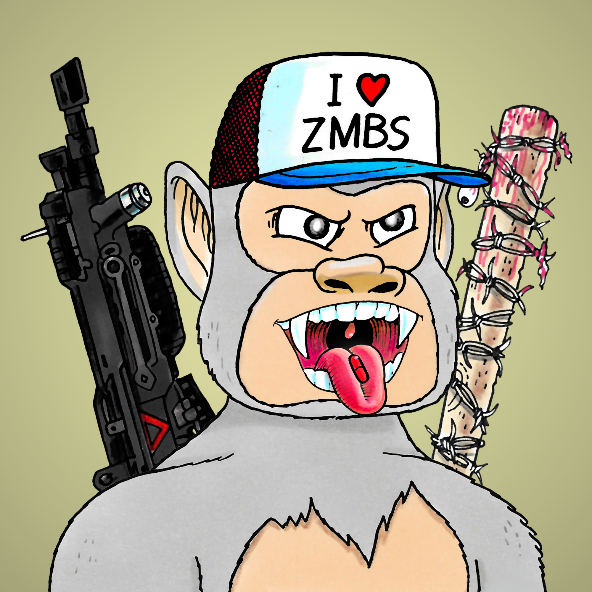 George Trosley - Jungle Freaks - Jungle Freak 476 - NFT # 476