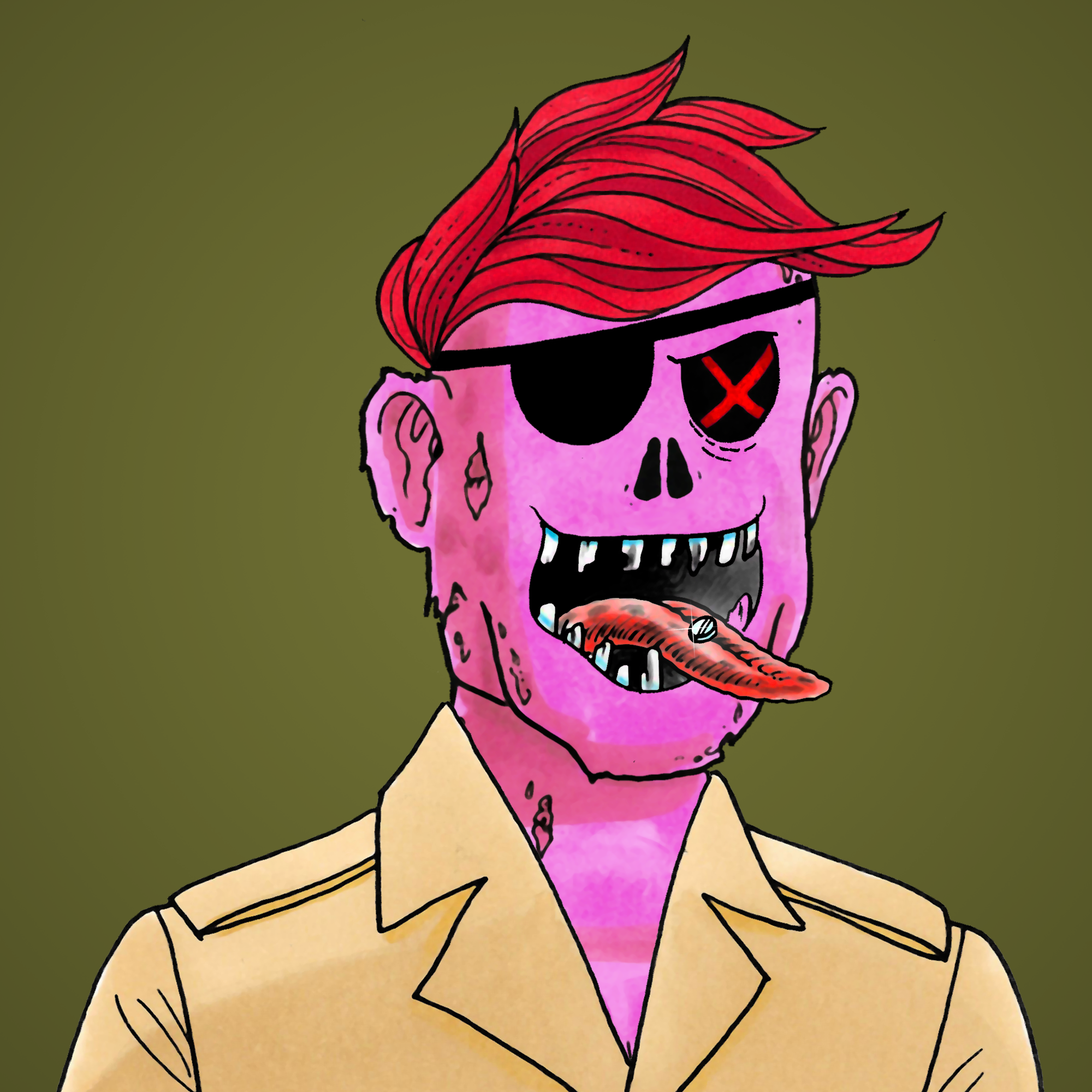 George Trosley - Jungle Freaks - Jungle Freak 4764 - NFT # 4764