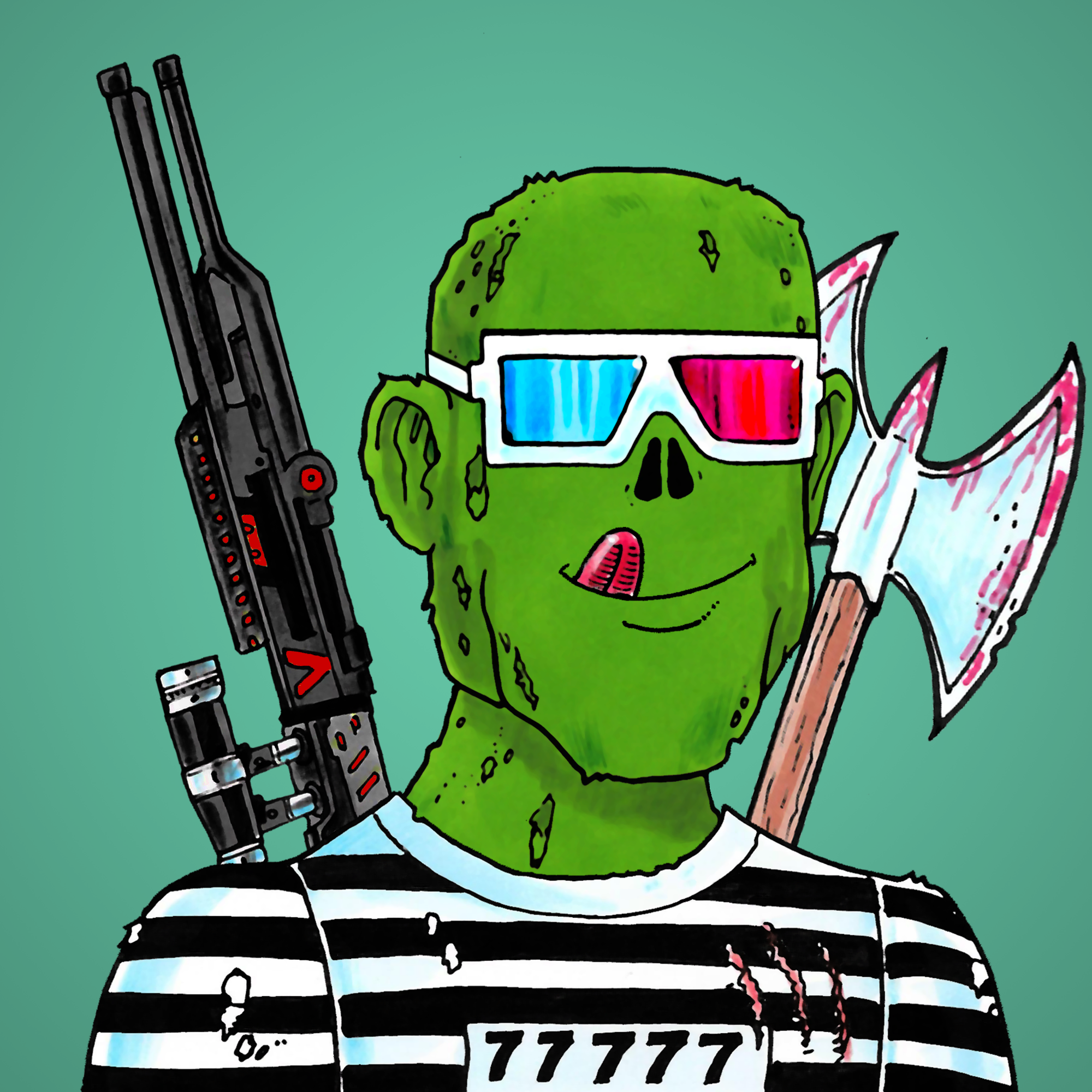 George Trosley - Jungle Freaks - Jungle Freak 479 - NFT # 479