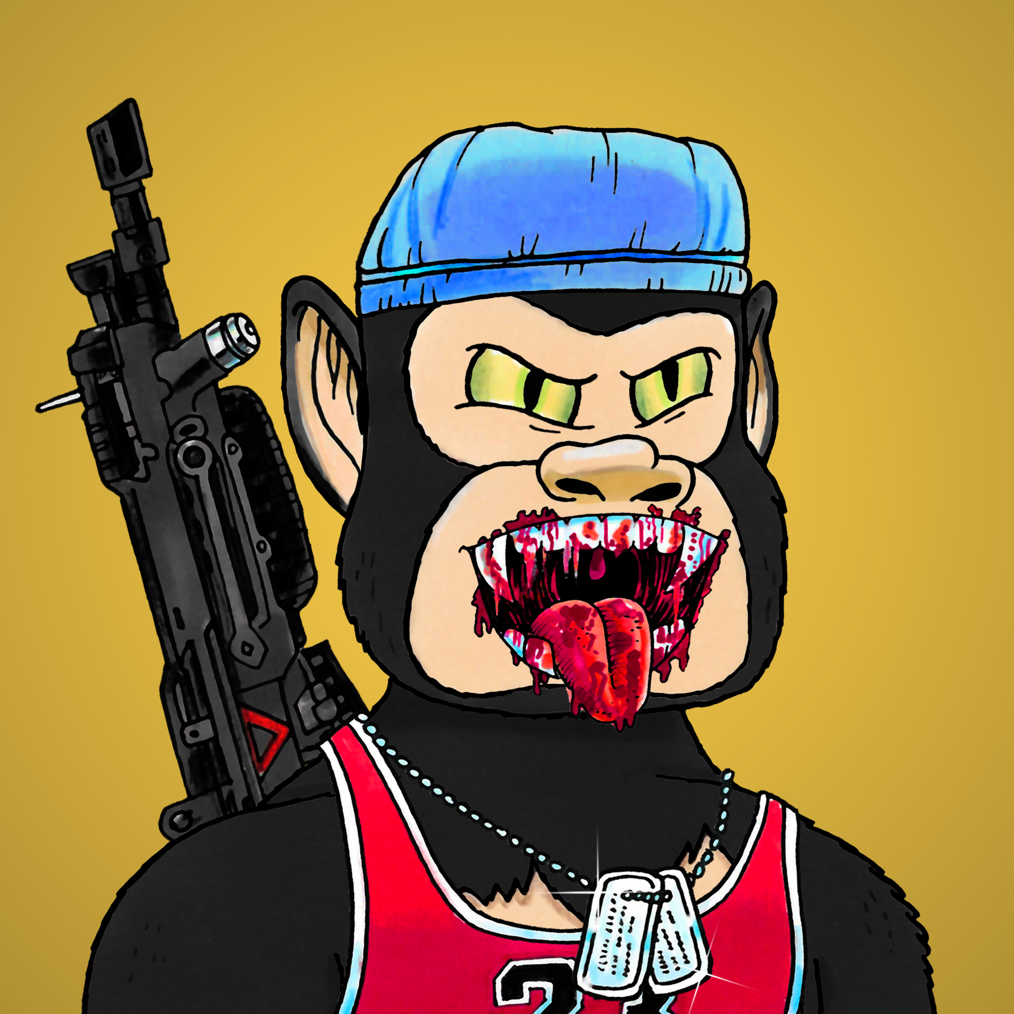 George Trosley - Jungle Freaks - Jungle Freak 4838 - NFT # 4838