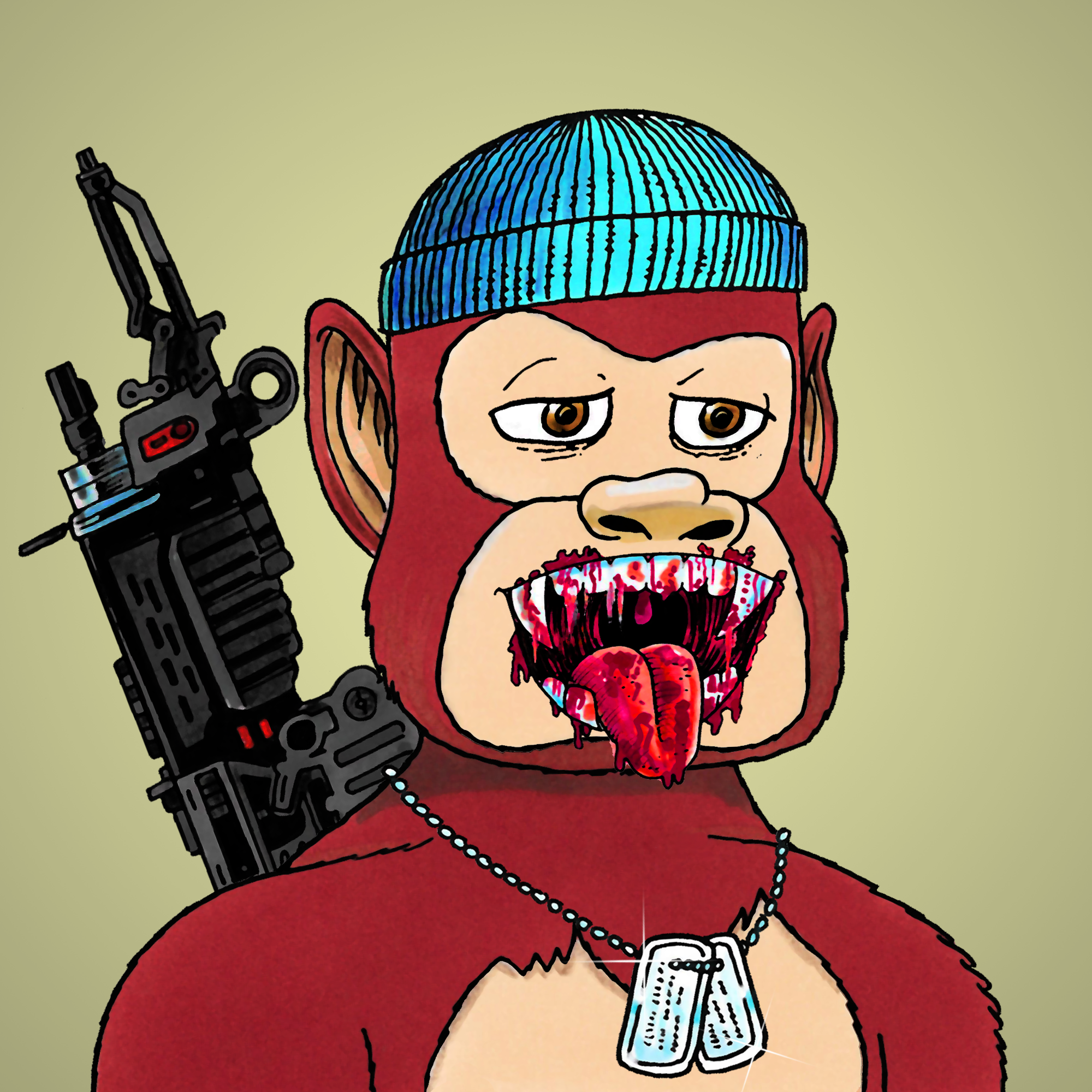 George Trosley - Jungle Freaks - Jungle Freak 4839 - NFT # 4839