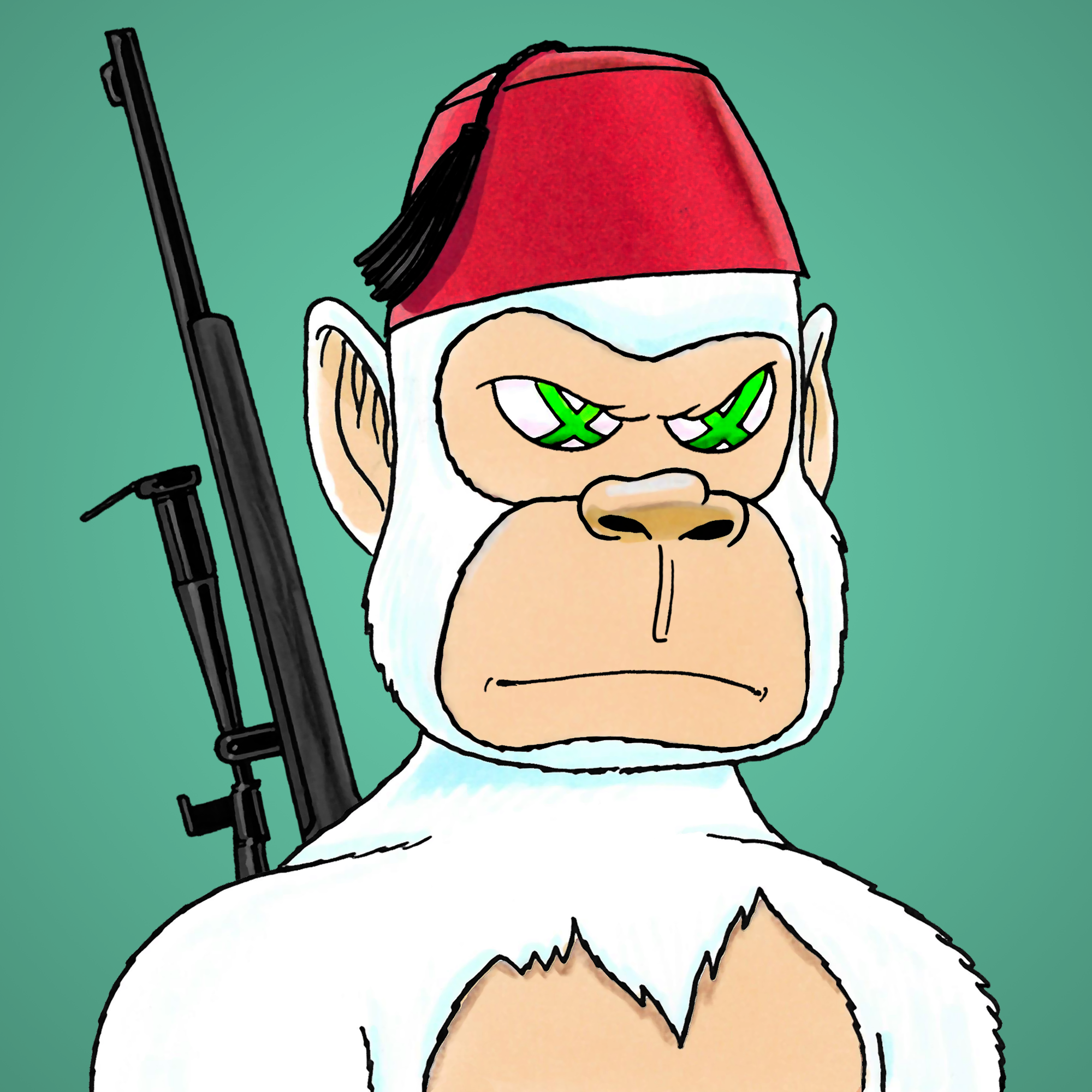 George Trosley - Jungle Freaks - Jungle Freak 4842 - NFT # 4842