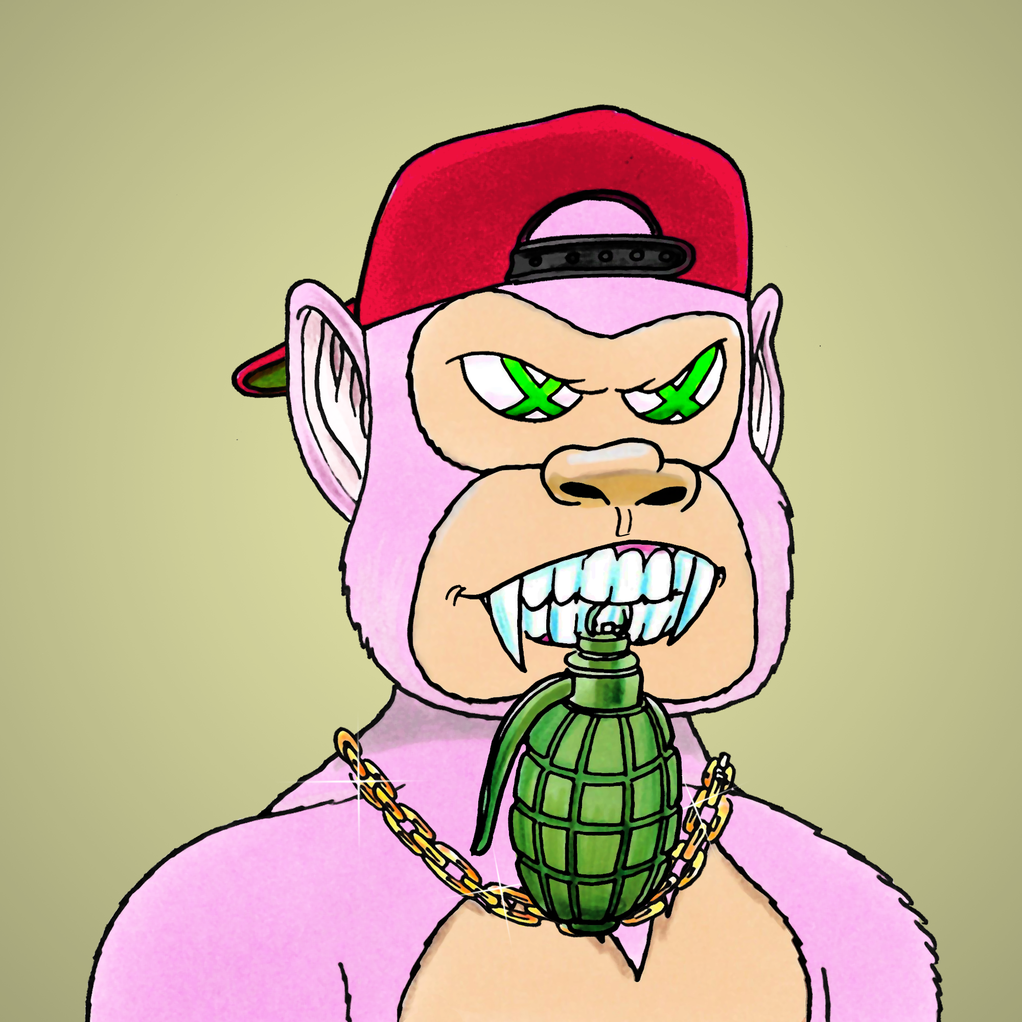 George Trosley - Jungle Freaks - Jungle Freak 4851 - NFT # 4851