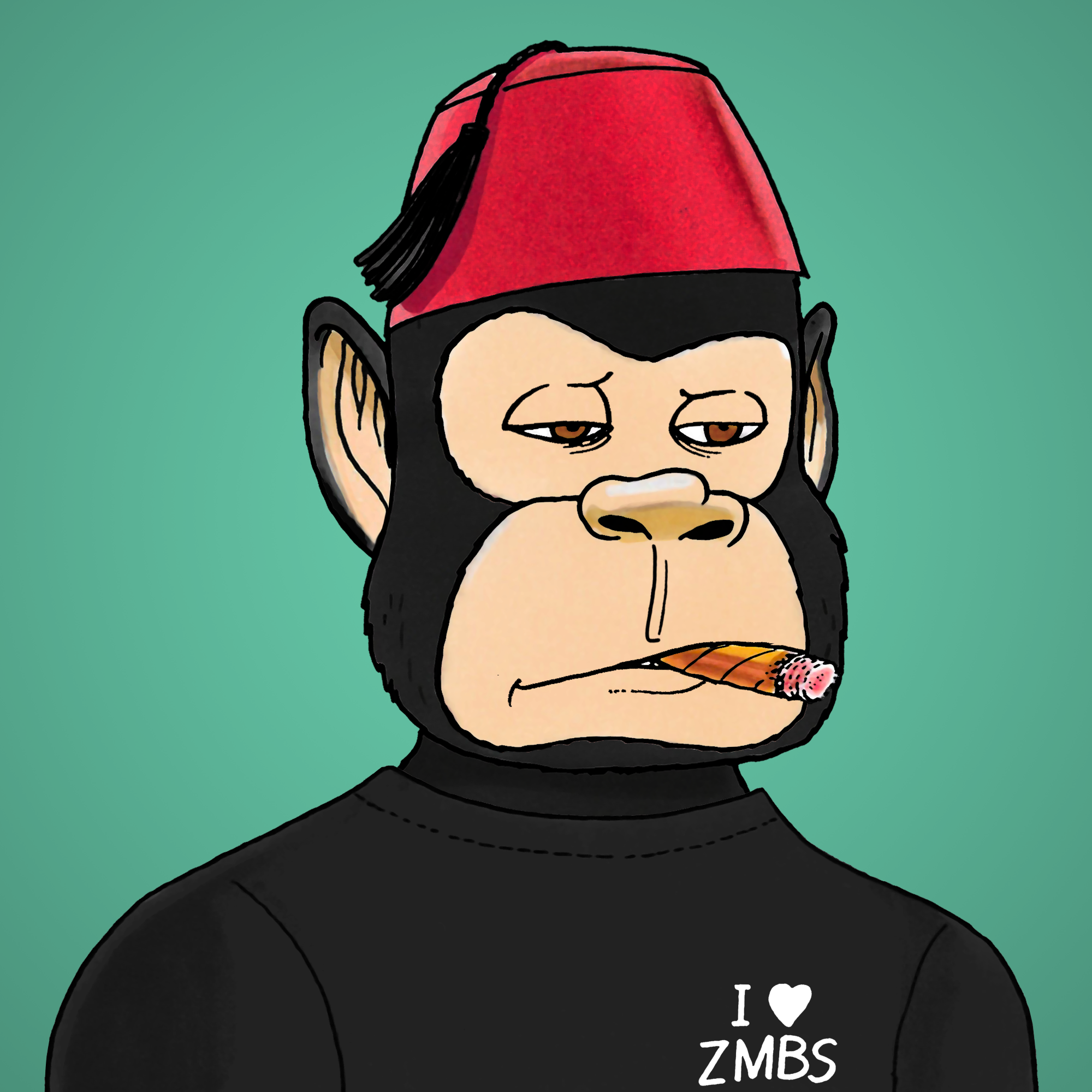 George Trosley - Jungle Freaks - Jungle Freak 4855 - NFT # 4855