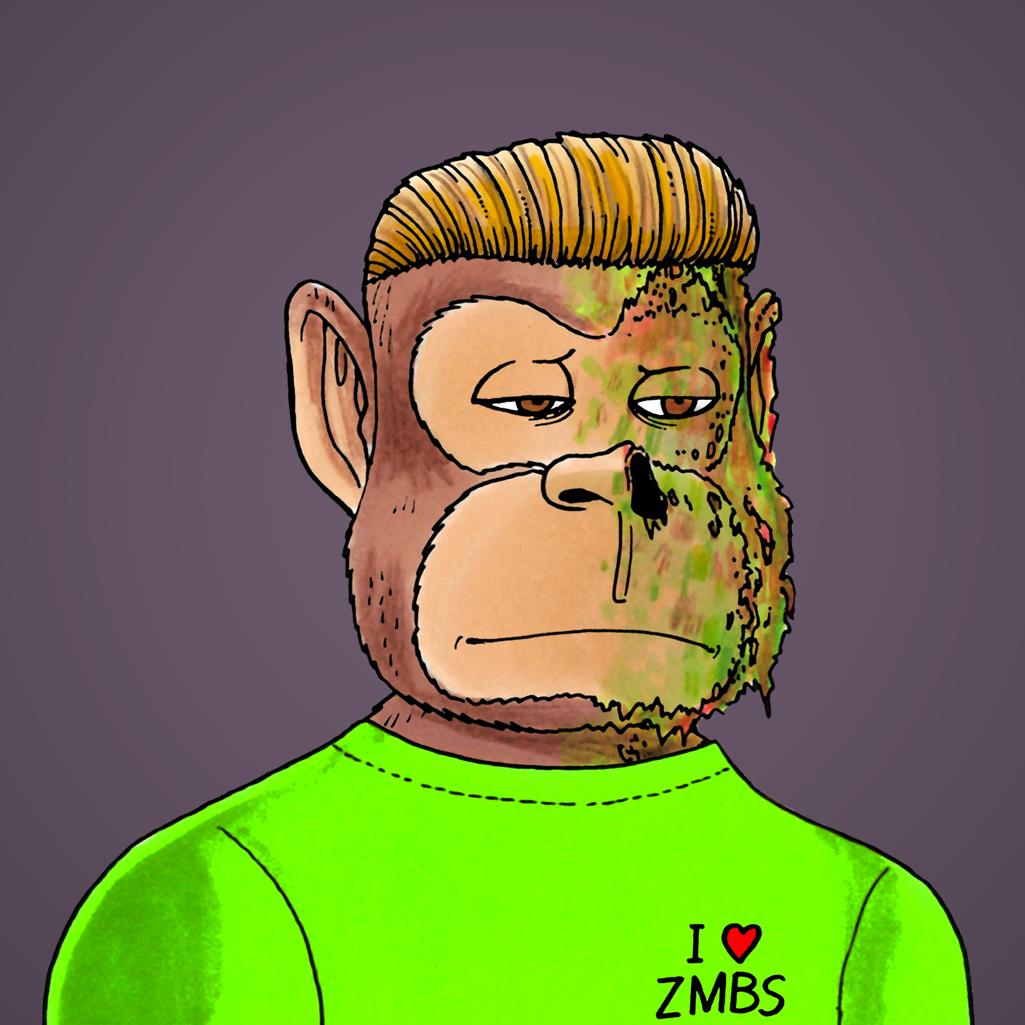 George Trosley - Jungle Freaks - Jungle Freak 4877 - NFT # 4877