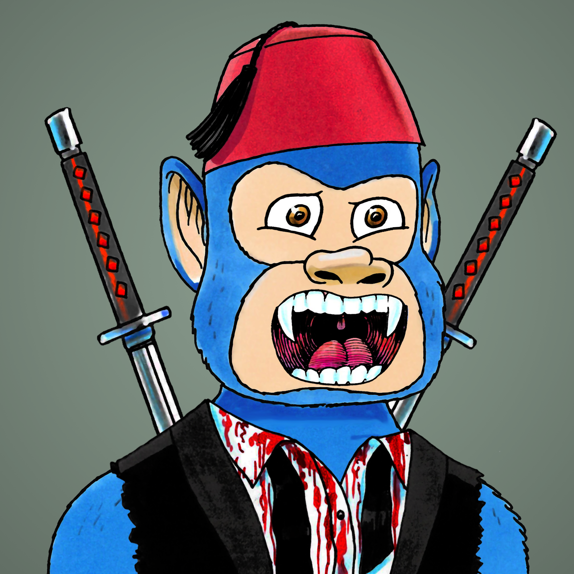 George Trosley - Jungle Freaks - Jungle Freak 4896 - NFT # 4896