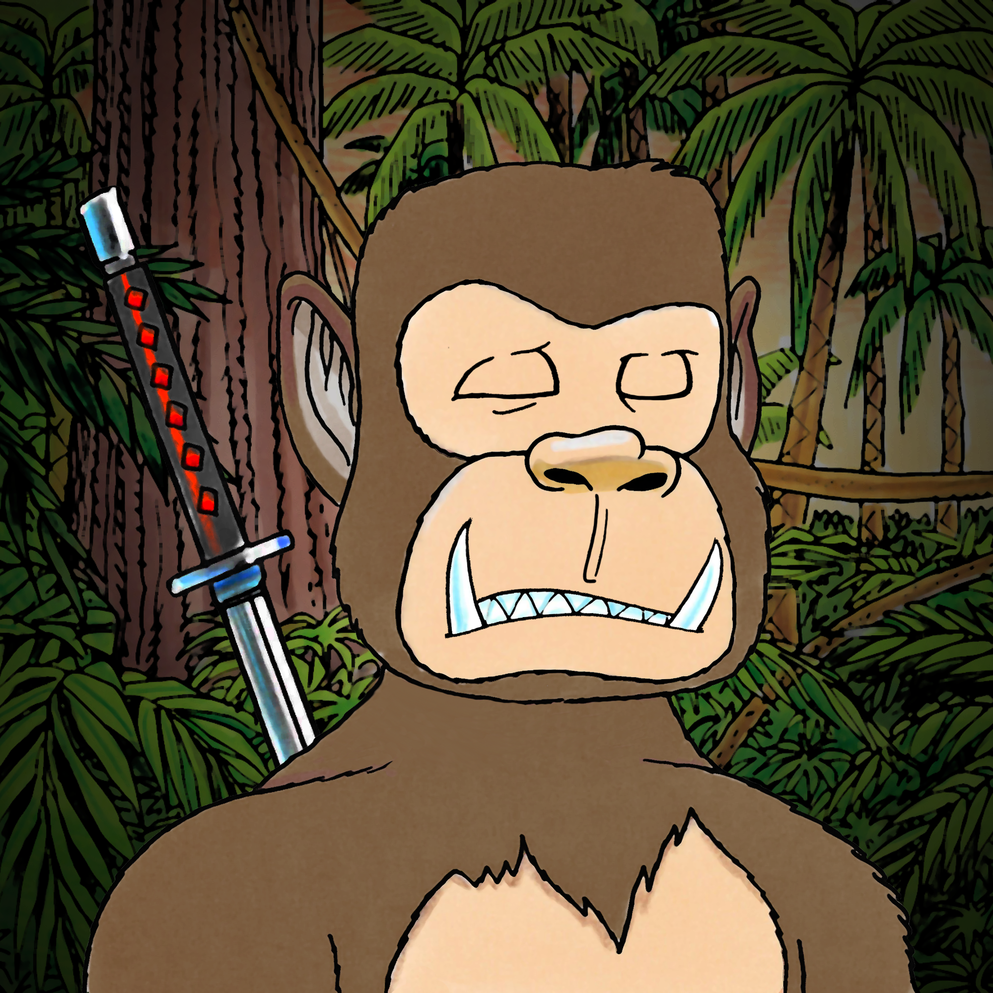 George Trosley - Jungle Freaks - Jungle Freak 491 - NFT # 491