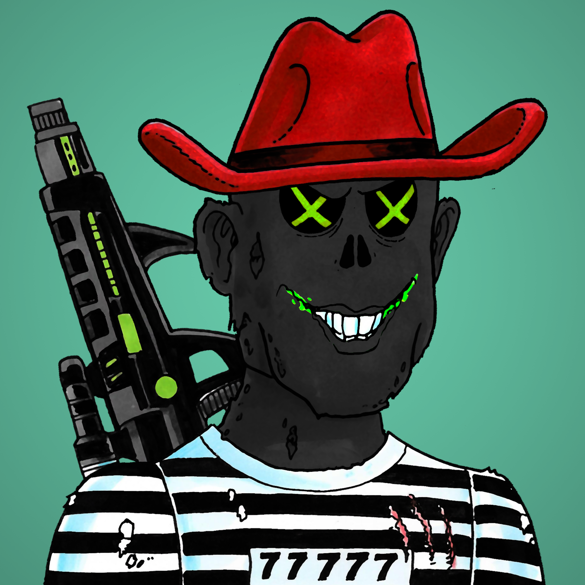 George Trosley - Jungle Freaks - Jungle Freak 4911 - NFT # 4911