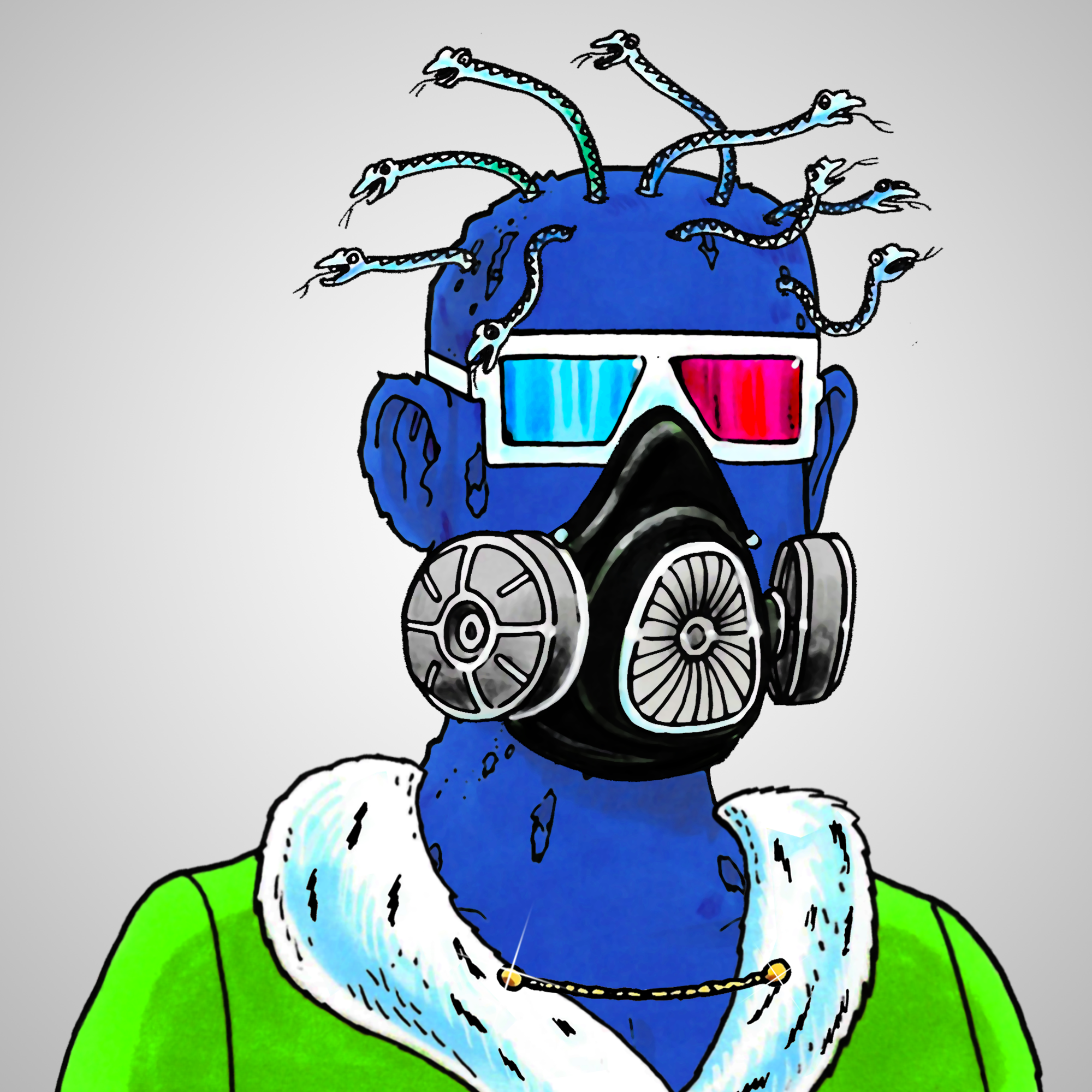 George Trosley - Jungle Freaks - Jungle Freak 4922 - NFT # 4922