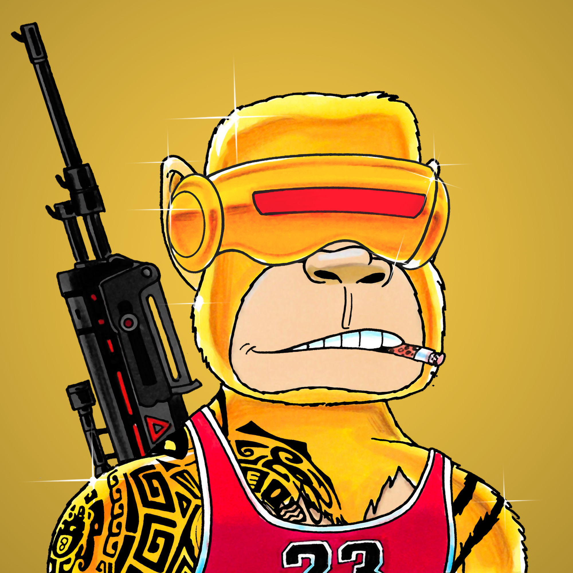 George Trosley - Jungle Freaks - Jungle Freak 4928 - NFT # 4928