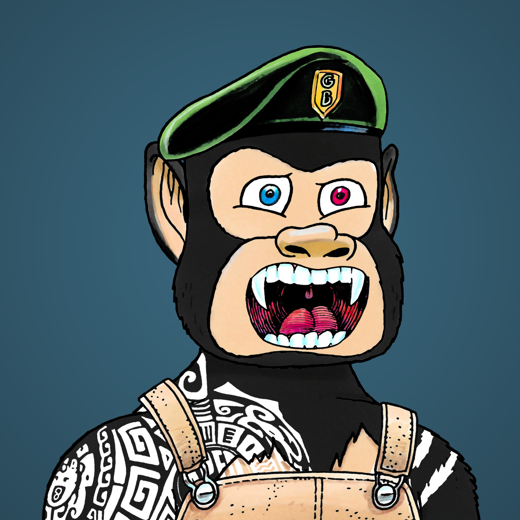 George Trosley - Jungle Freaks - Jungle Freak 4948 - NFT # 4948