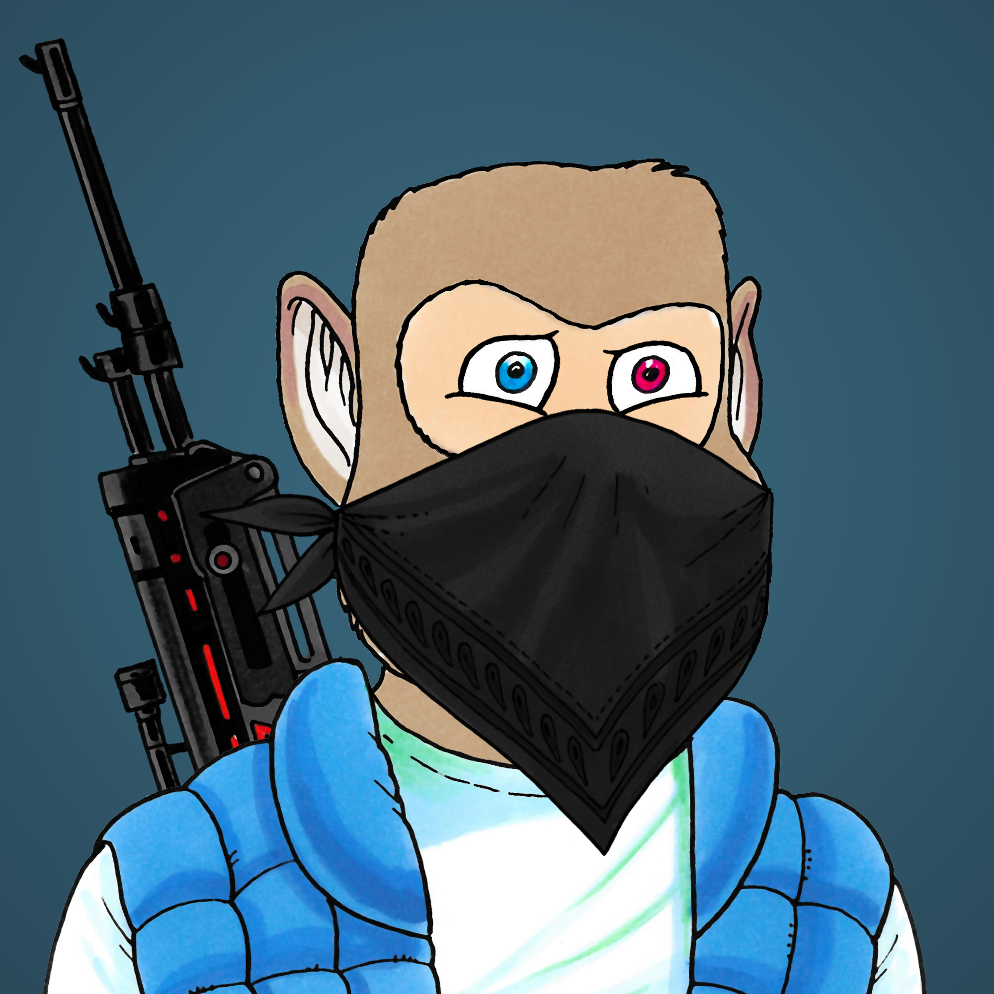 George Trosley - Jungle Freaks - Jungle Freak 4989 - NFT # 4989