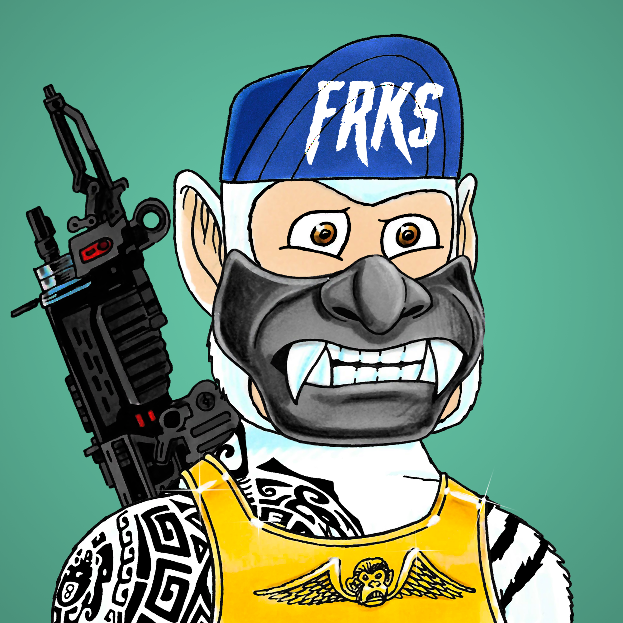 George Trosley - Jungle Freaks - Jungle Freak 4991 - NFT # 4991