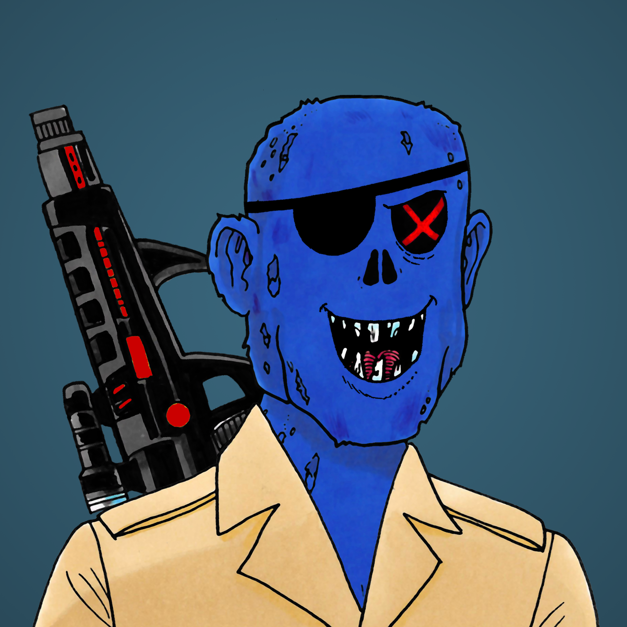 George Trosley - Jungle Freaks - Jungle Freak 4992 - NFT # 4992