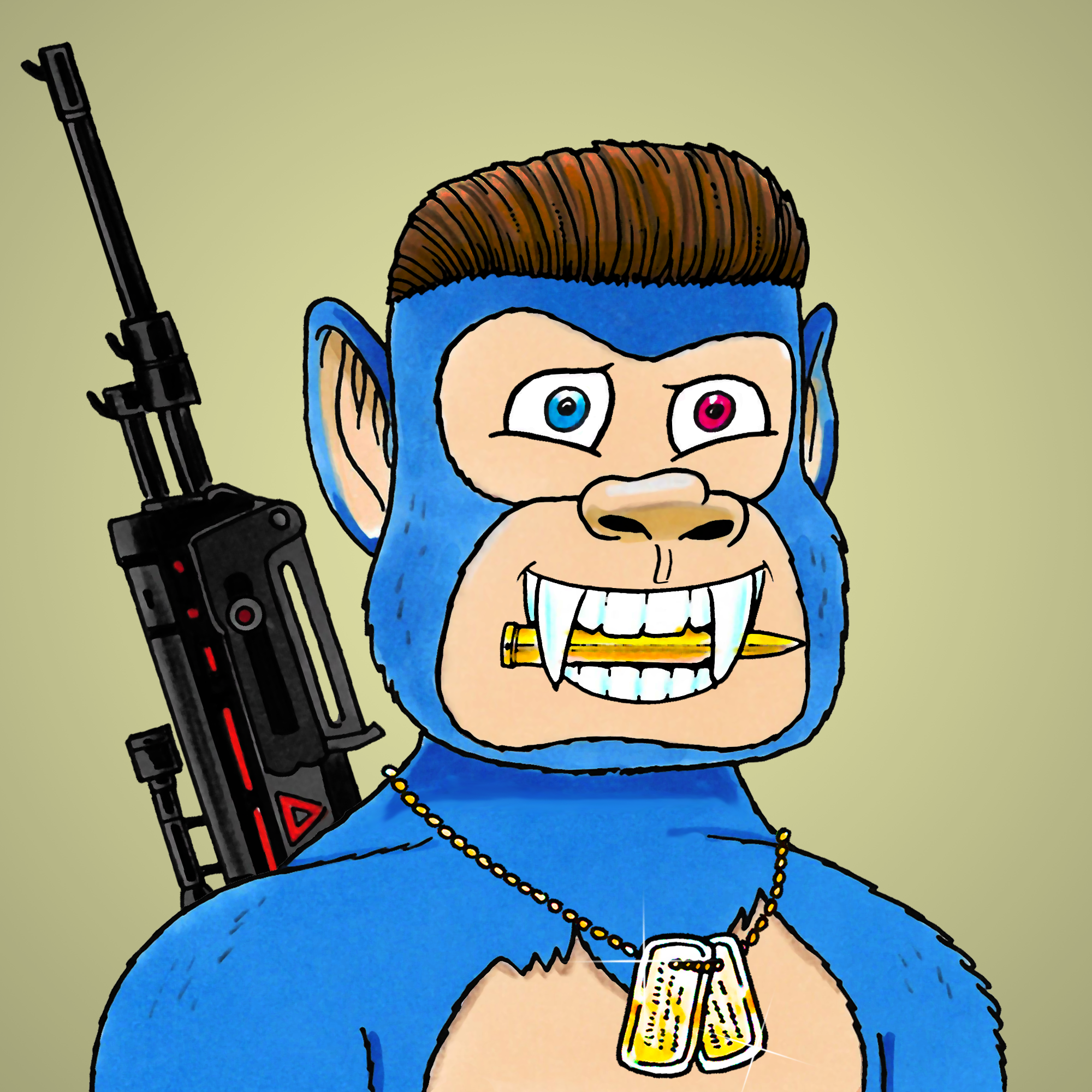 George Trosley - Jungle Freaks - Jungle Freak 5007 - NFT # 5007