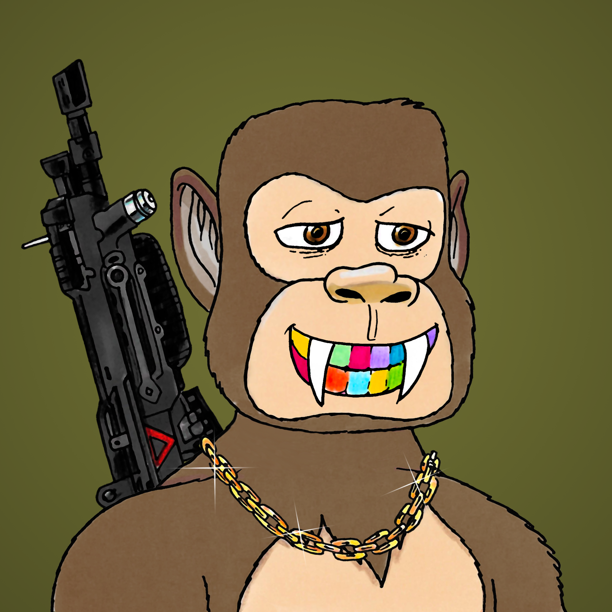 George Trosley - Jungle Freaks - Jungle Freak 5031 - NFT # 5031