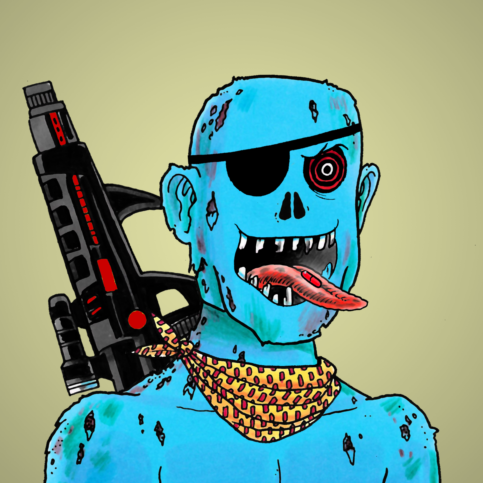 George Trosley - Jungle Freaks - Jungle Freak 5048 - NFT # 5048