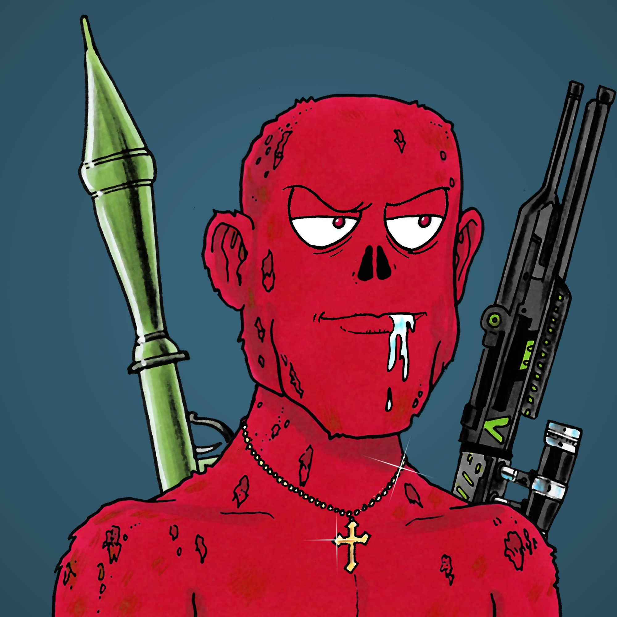 George Trosley - Jungle Freaks - Jungle Freak 5058 - NFT # 5058