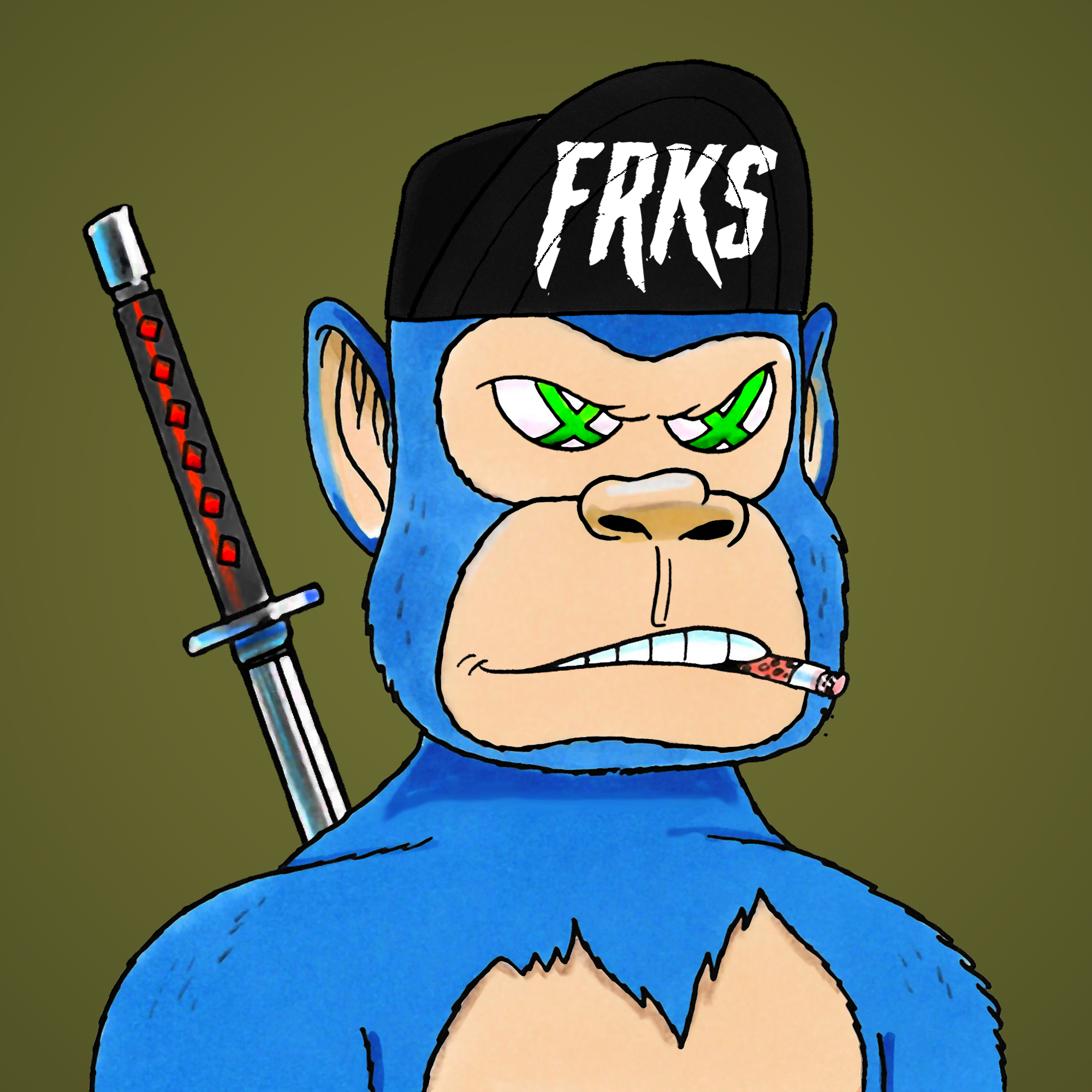 George Trosley - Jungle Freaks - Jungle Freak 5073 - NFT # 5073