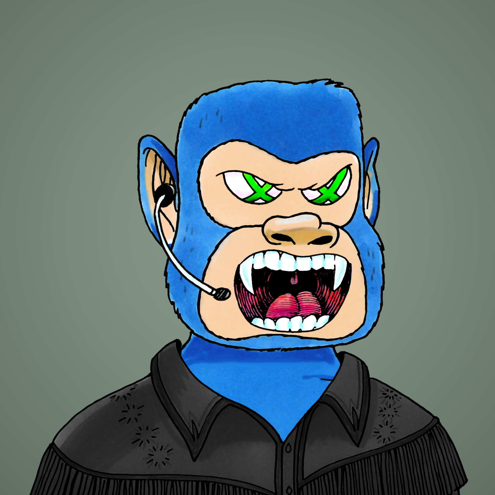 George Trosley - Jungle Freaks - Jungle Freak 5077 - NFT # 5077